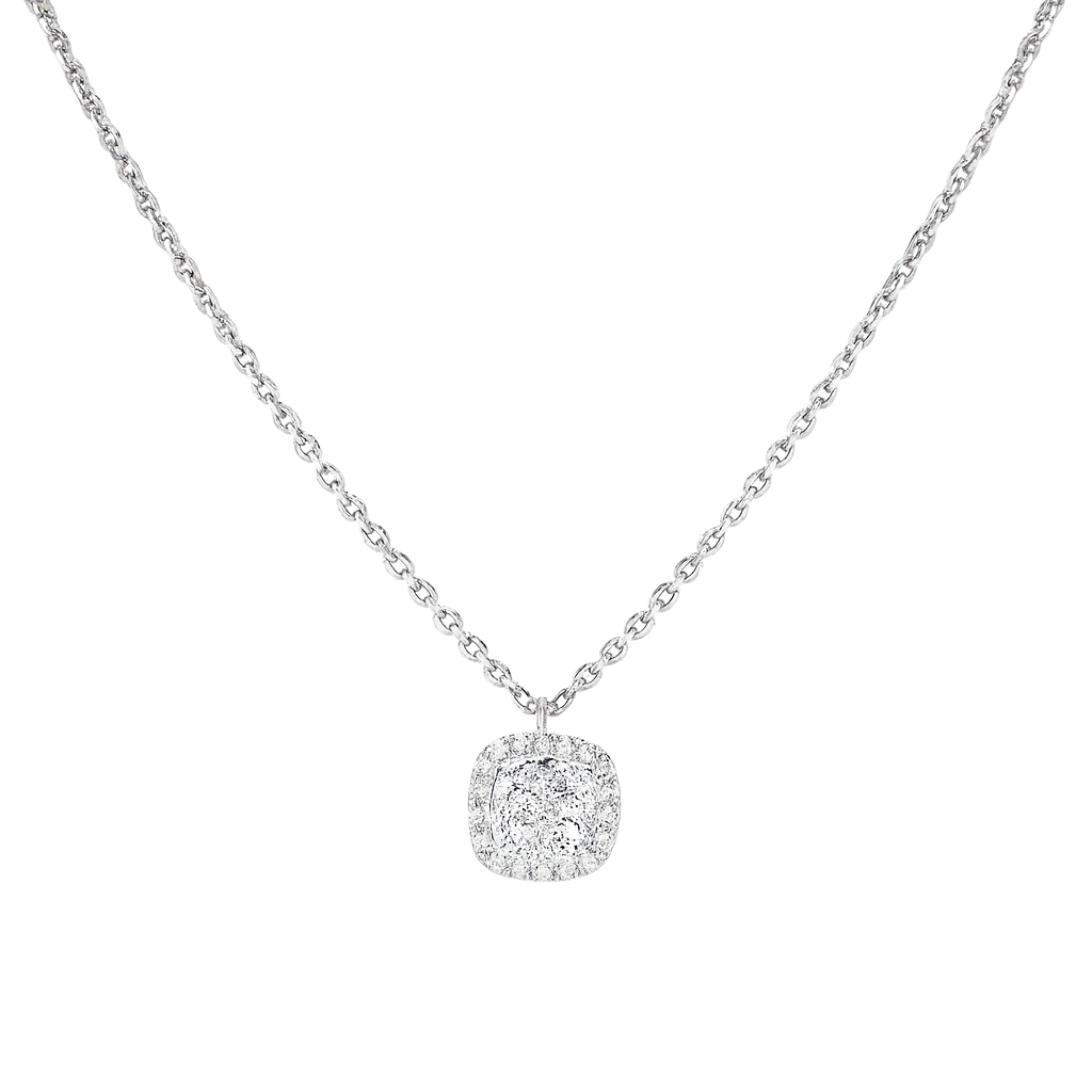 Collar de Oro Blanco 18kt Diamantes 25 Pts  - By Danielle Costantini-2