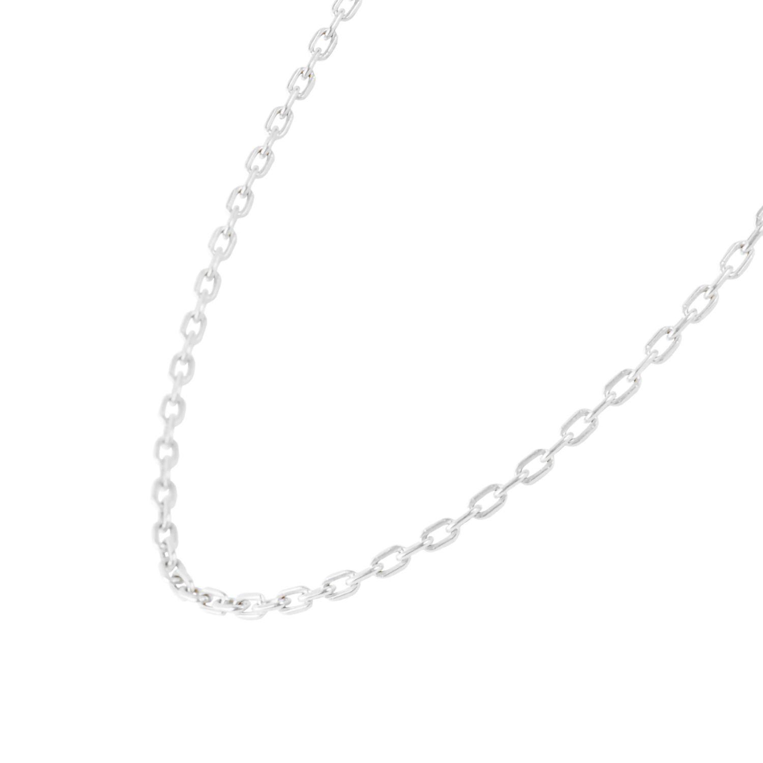 Cadena Oro Blanco 18Kt. Modelo Espejo-2