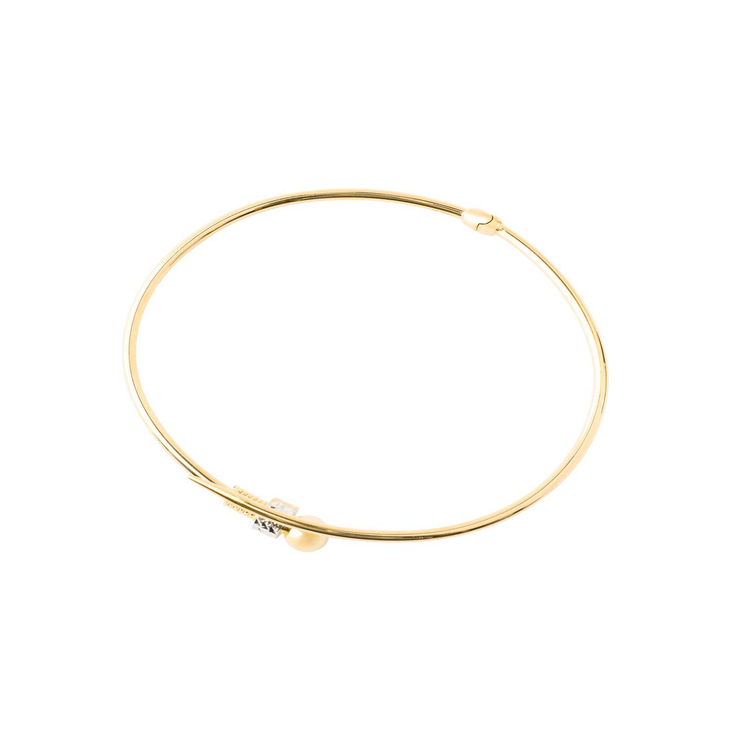 Pulsera de Oro 18kt Esclava Abierta-1