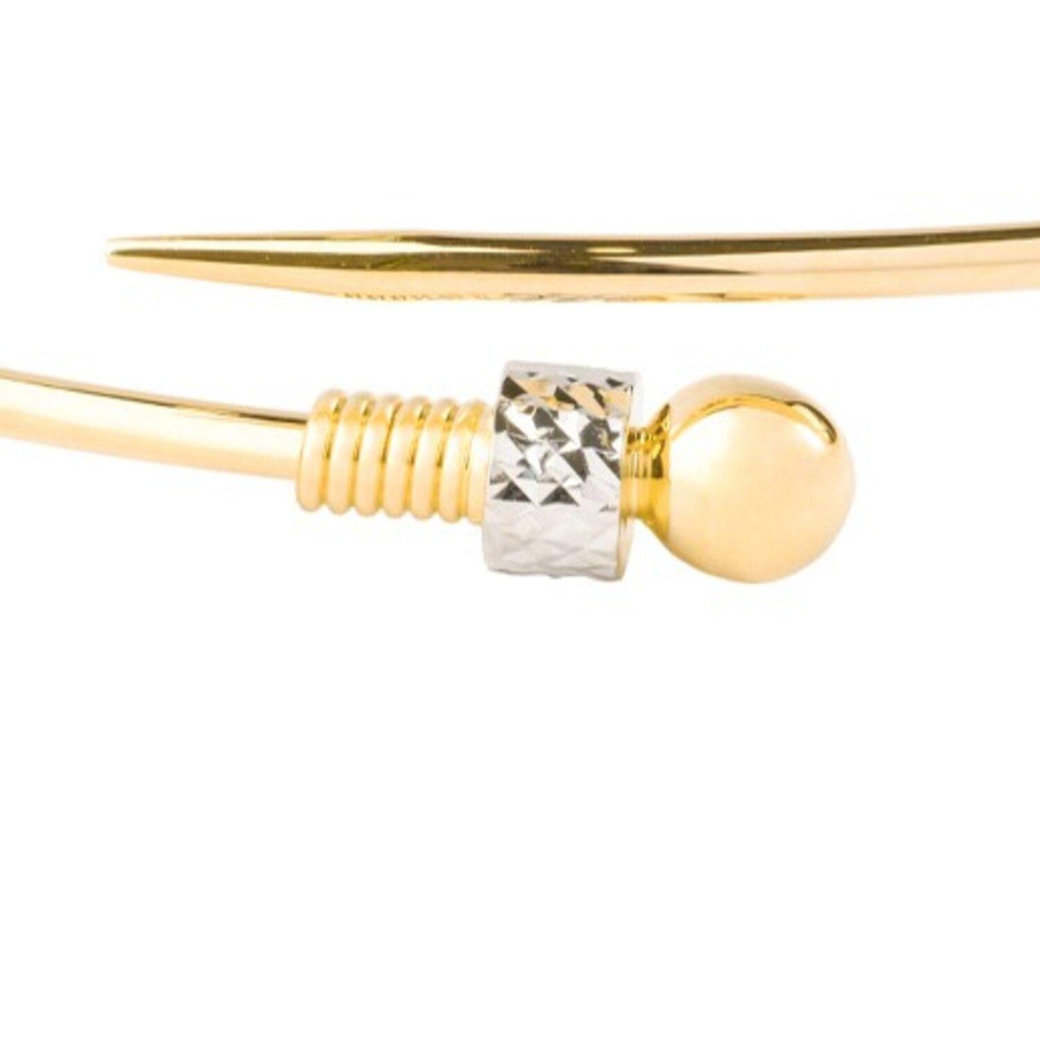 Pulsera de Oro 18kt Esclava Abierta-2