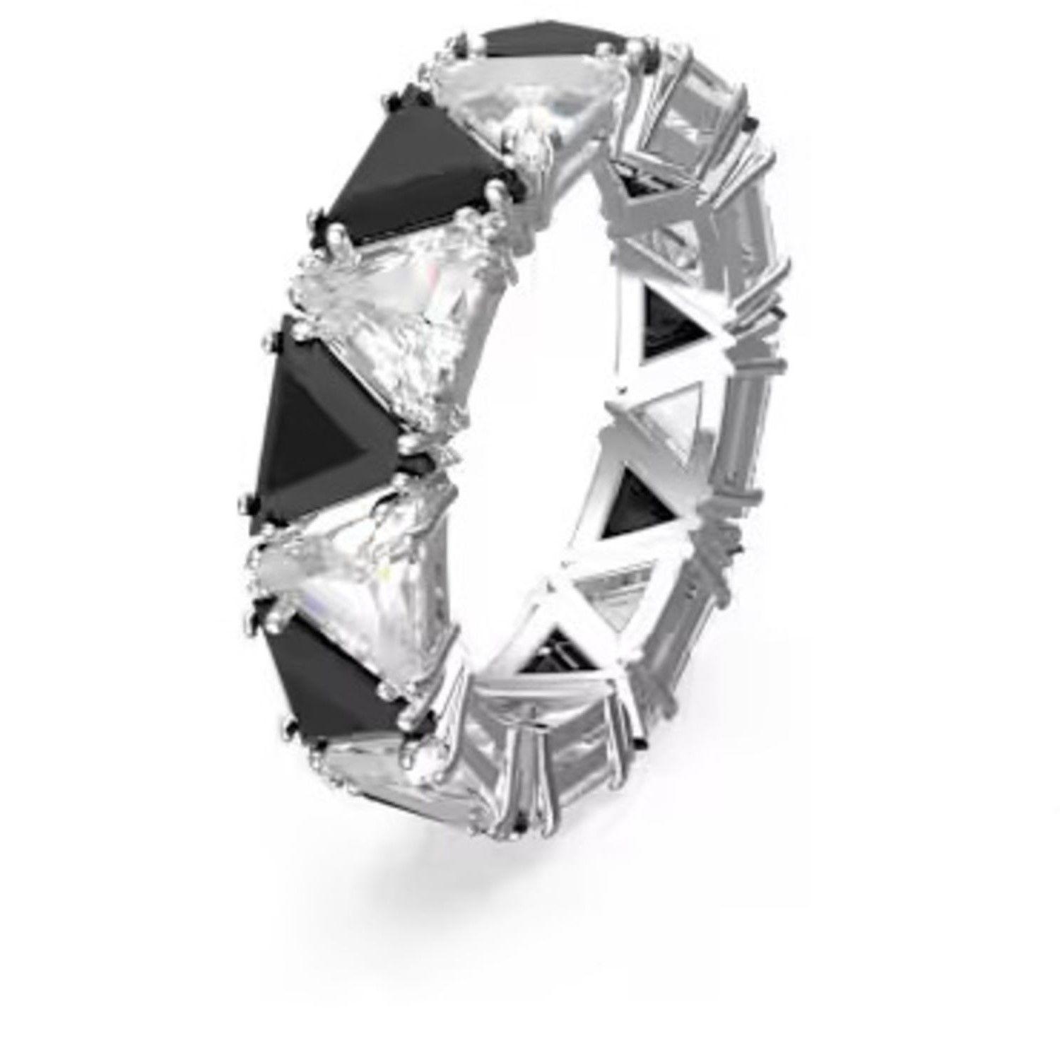 Anillo Swarovski Cóctel Matrix Negro-2