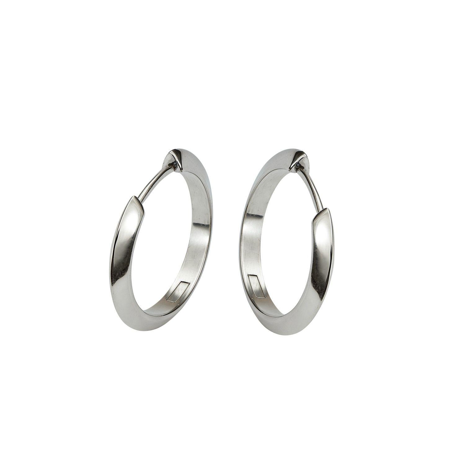 Aros de Plata Esterlina 925 Argollas Lisas-2