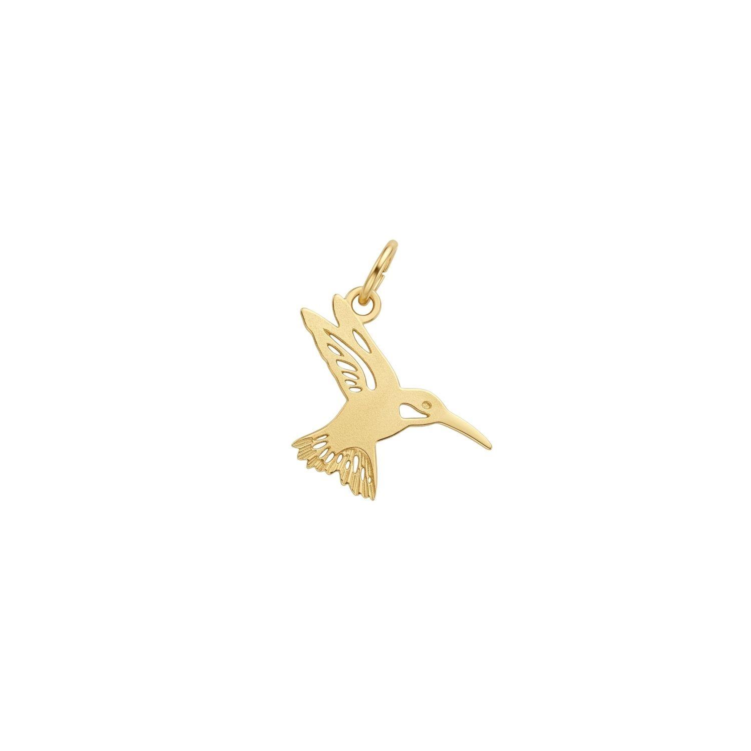 Colgante de Oro Miel 18kt Colibri-0