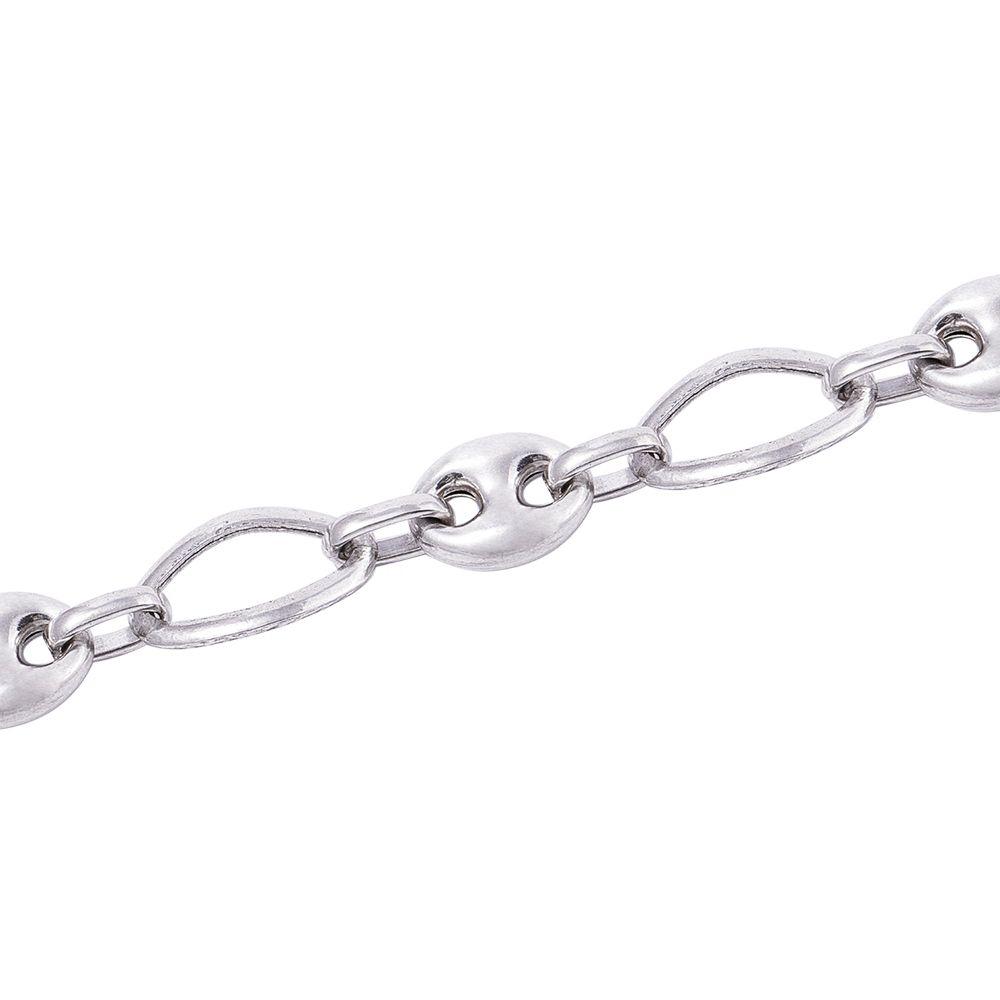 Pulsera de Plata Esterlina 925 Eslabones Grandes-2