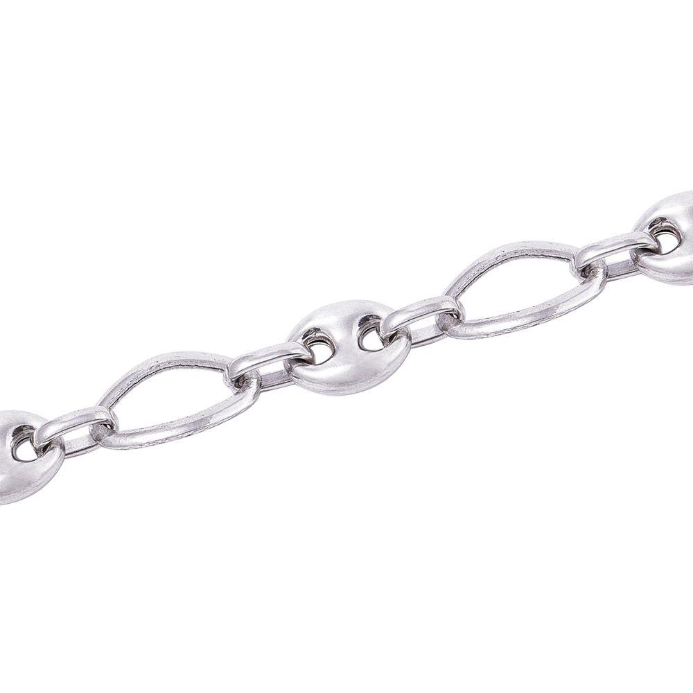 Pulsera de Plata Esterlina 925 Eslabones Grandes-2