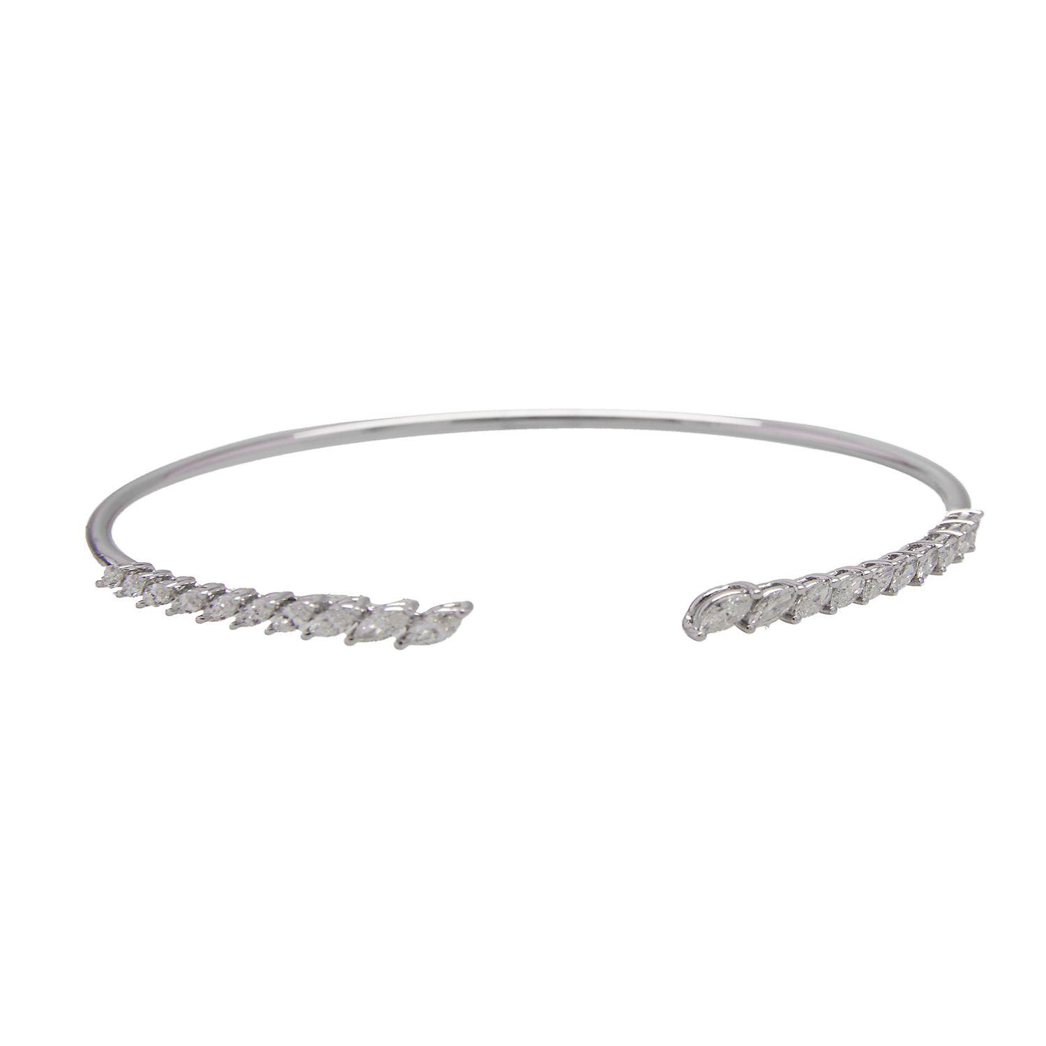 Pulsera Oro Blanco 18kt Diamante 1,14Qts | Danielle Costantini-1