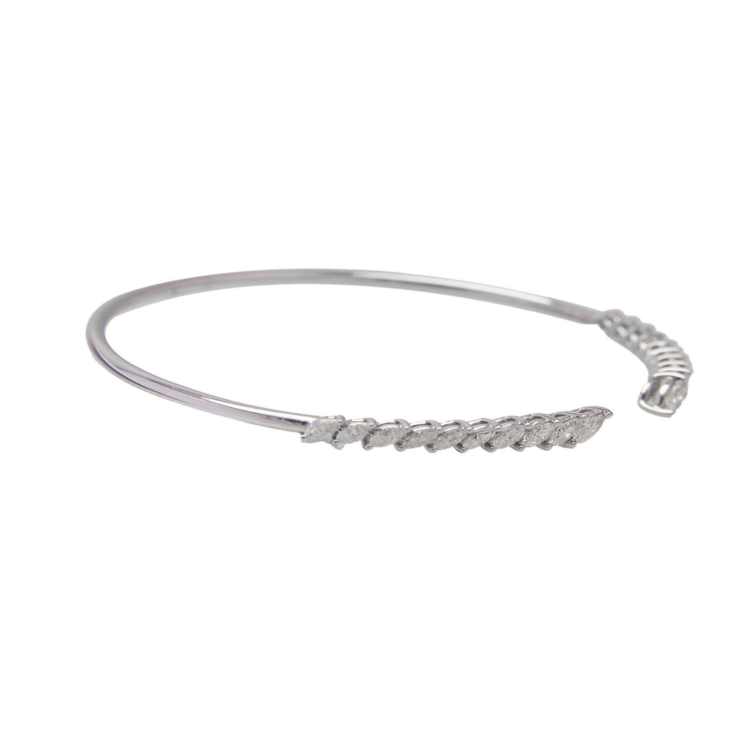 Pulsera Oro Blanco 18kt Diamante 1,14Qts | Danielle Costantini-2