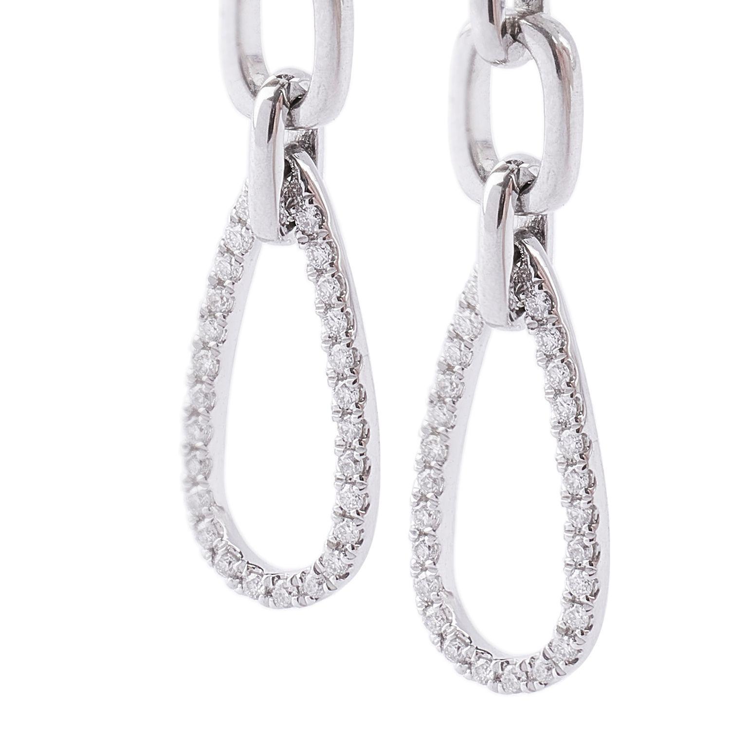 Aros Oro Blanco 18kt Diamantes 14 Pts Totales SI/H-1