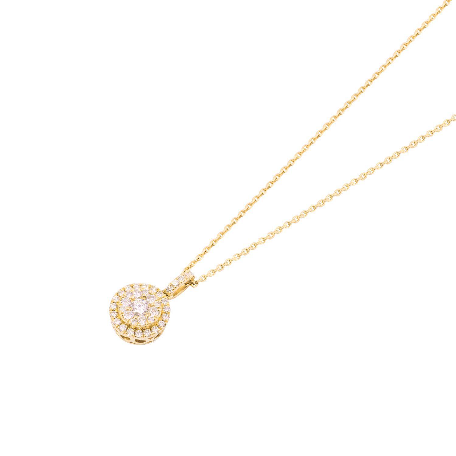 Collar de Oro 18kt con Diamante  42 Puntos-2