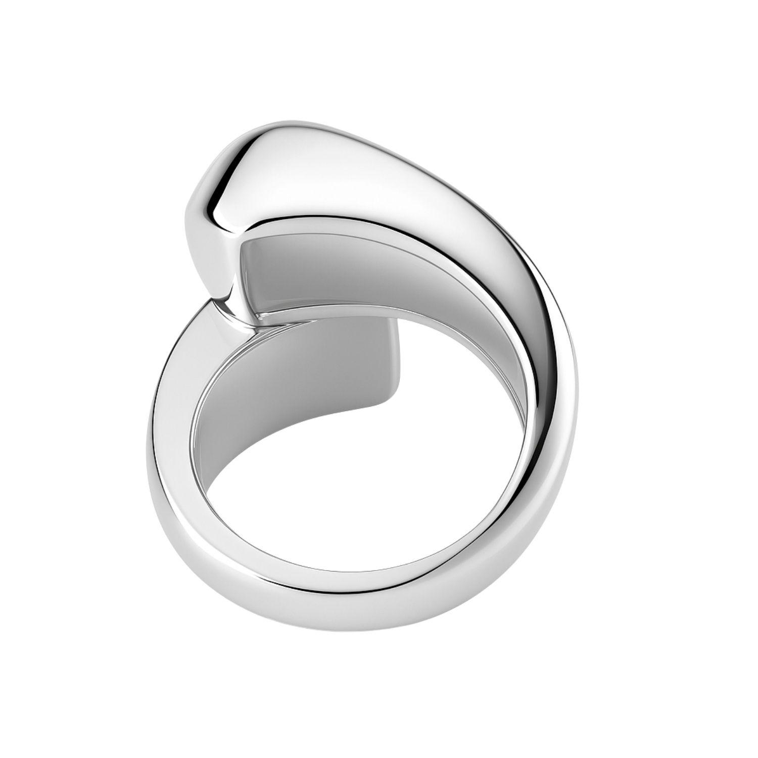Anillo de Plata Esterlina 925 Cruzado Liso-2