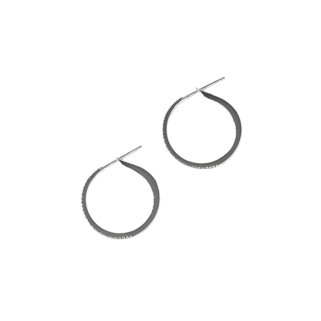 Aros Oro Blanco 18kt Diamantes 17Pts | Danielle Costantini-2