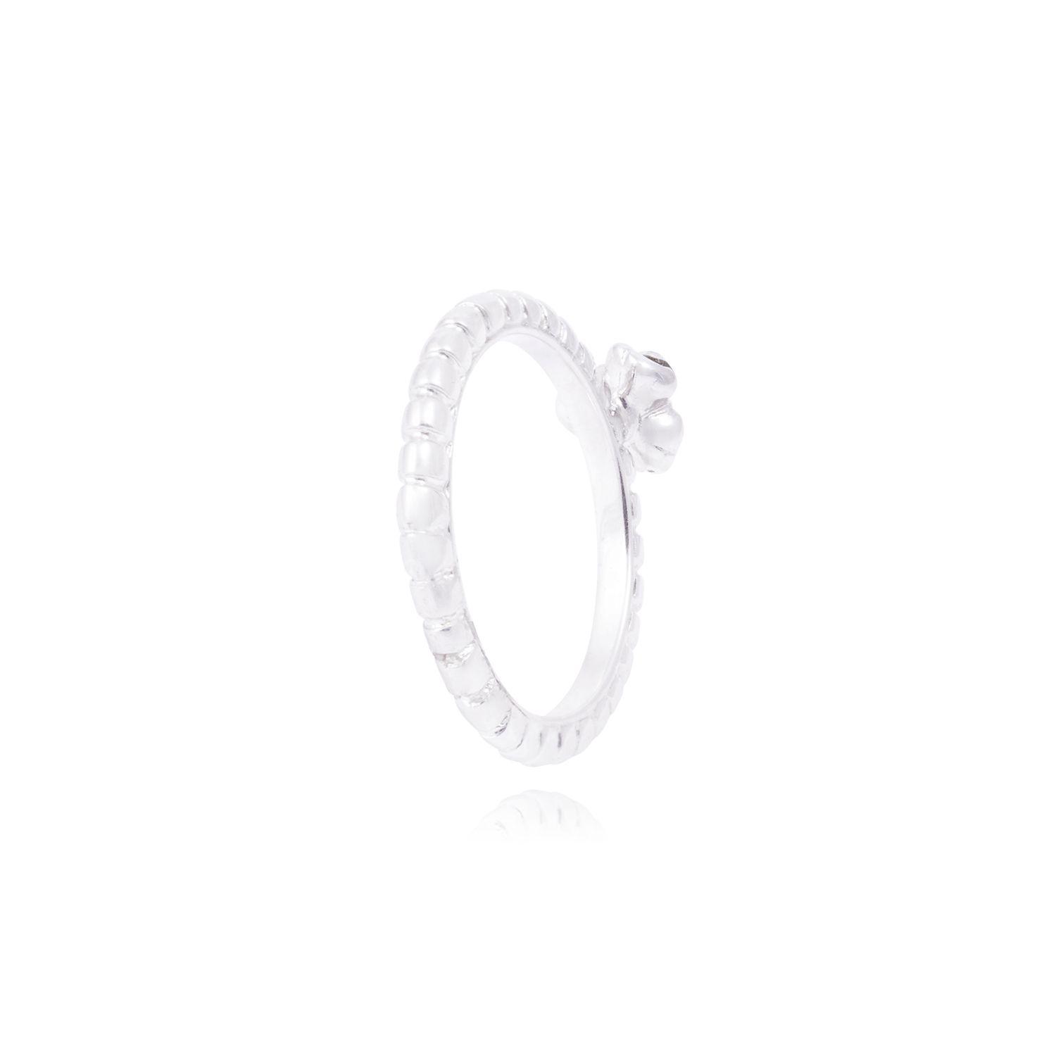 Anillo de Plata Esterlina 925 Circonitas Brillantes Central 2mm-2