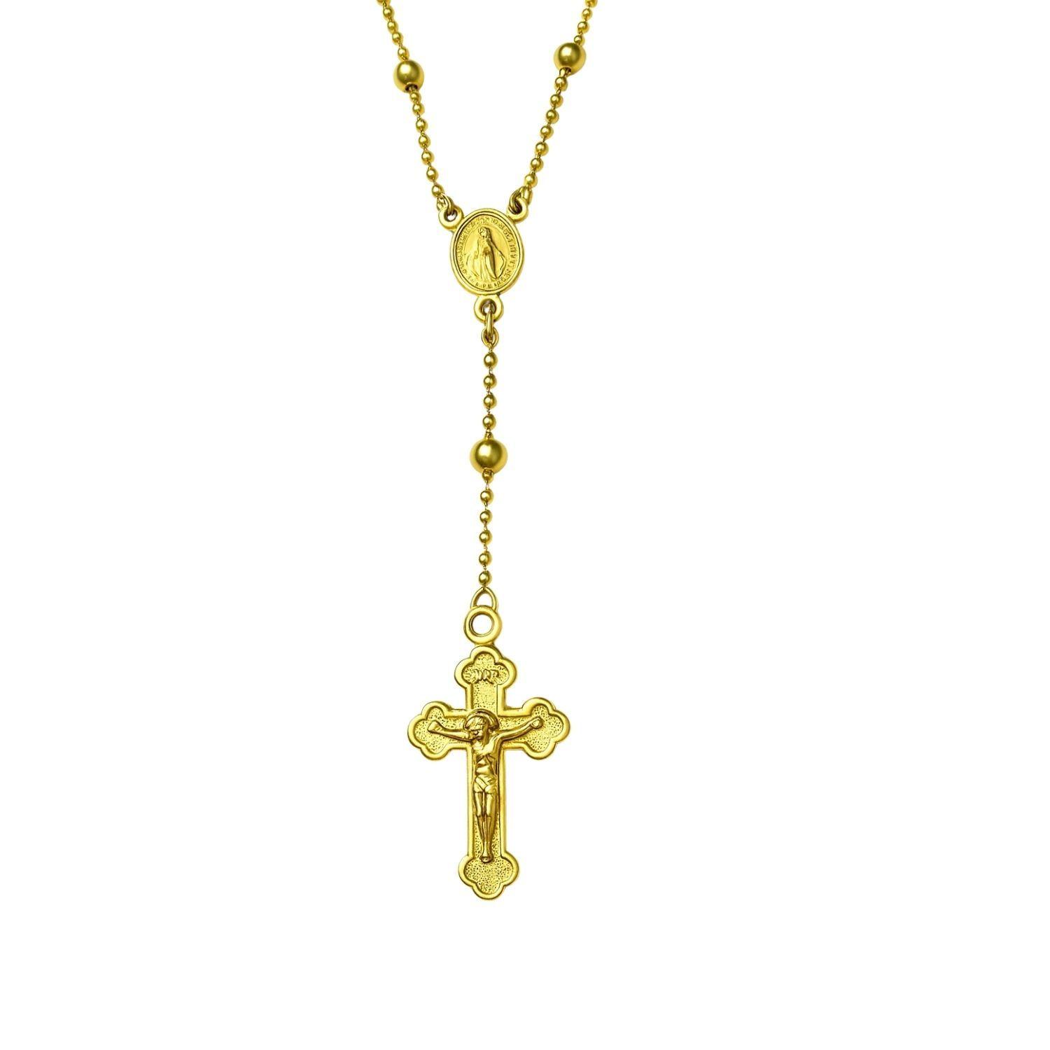 Collar Oro Amarillo 18kt Rosario Oro Amarillo-2