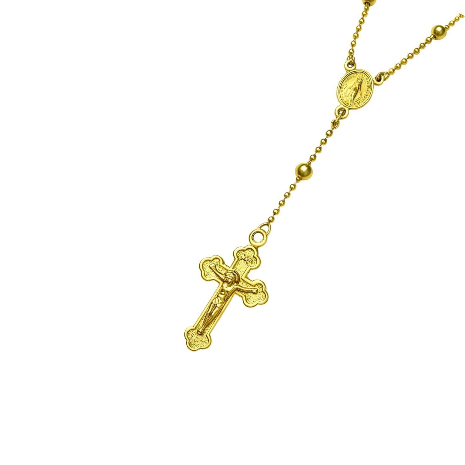 Collar Oro Amarillo 18kt Rosario Oro Amarillo-3