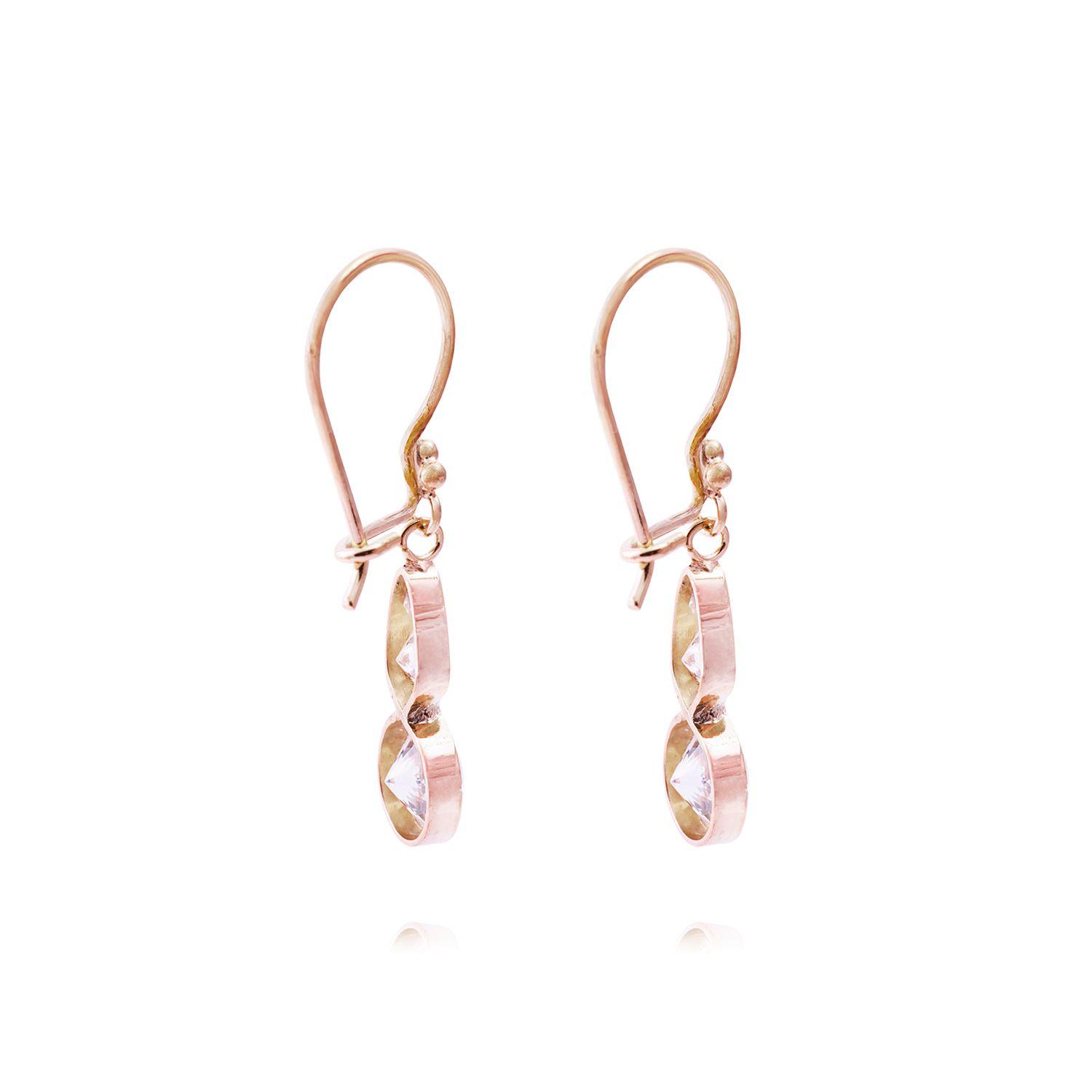 Aros Oro Miel 18kt Degrade Circonita-2