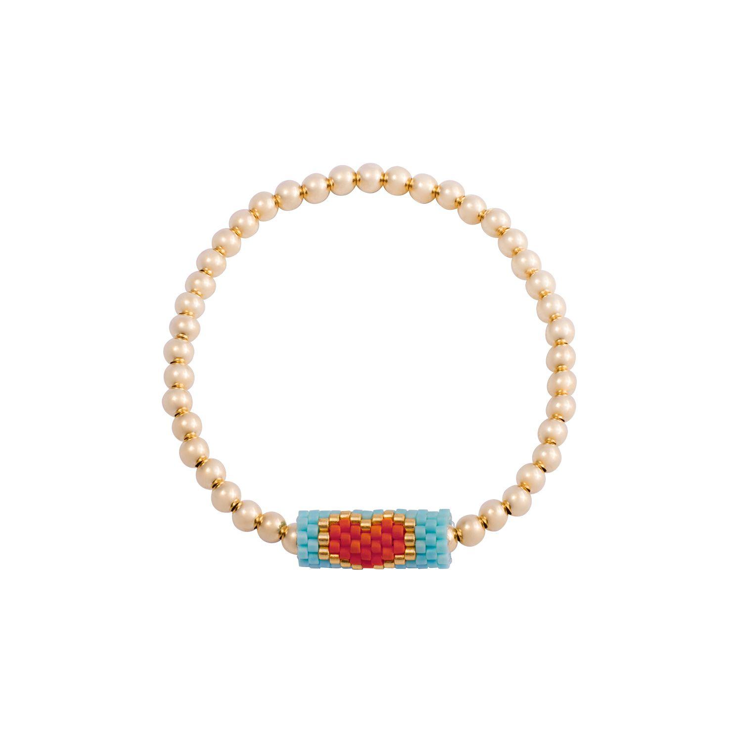 Pulsera Plata Esterlina 925 Blue Revestida Oro 14kt-2