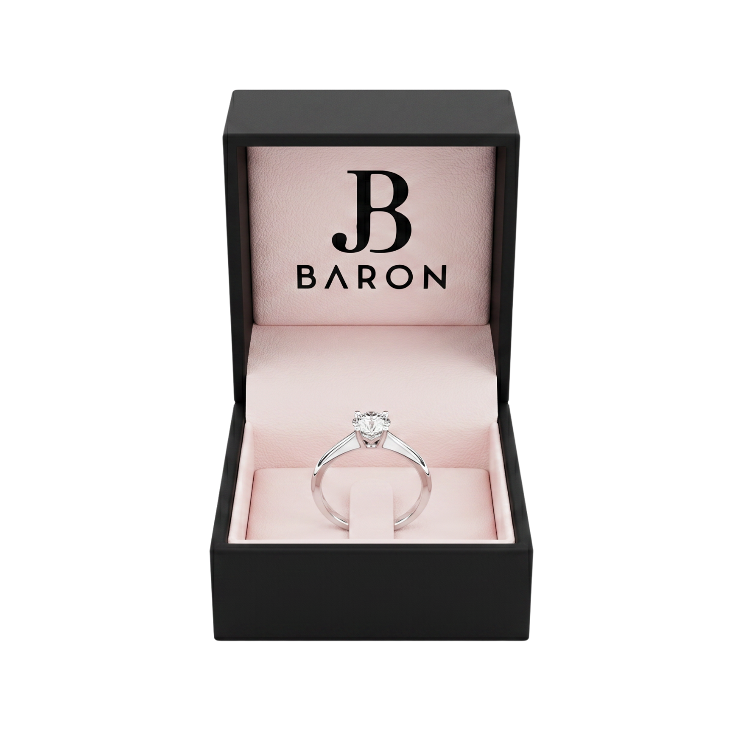 Anillo Oro Blanco 18kt Diamantes Solitario 30 Pts-2