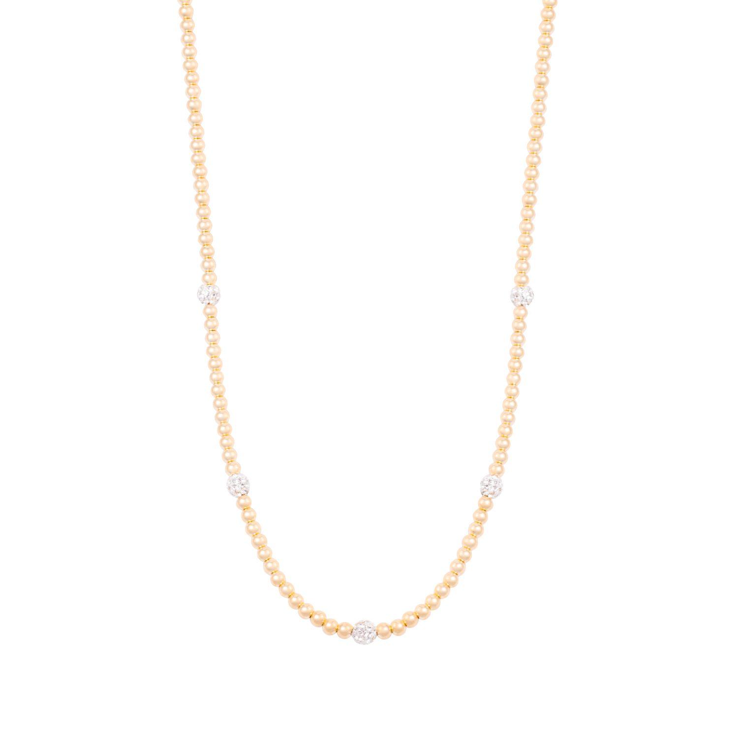 Collar Plata Esterlina 925 Black Sparkle Bañado en Oro 14kt-1