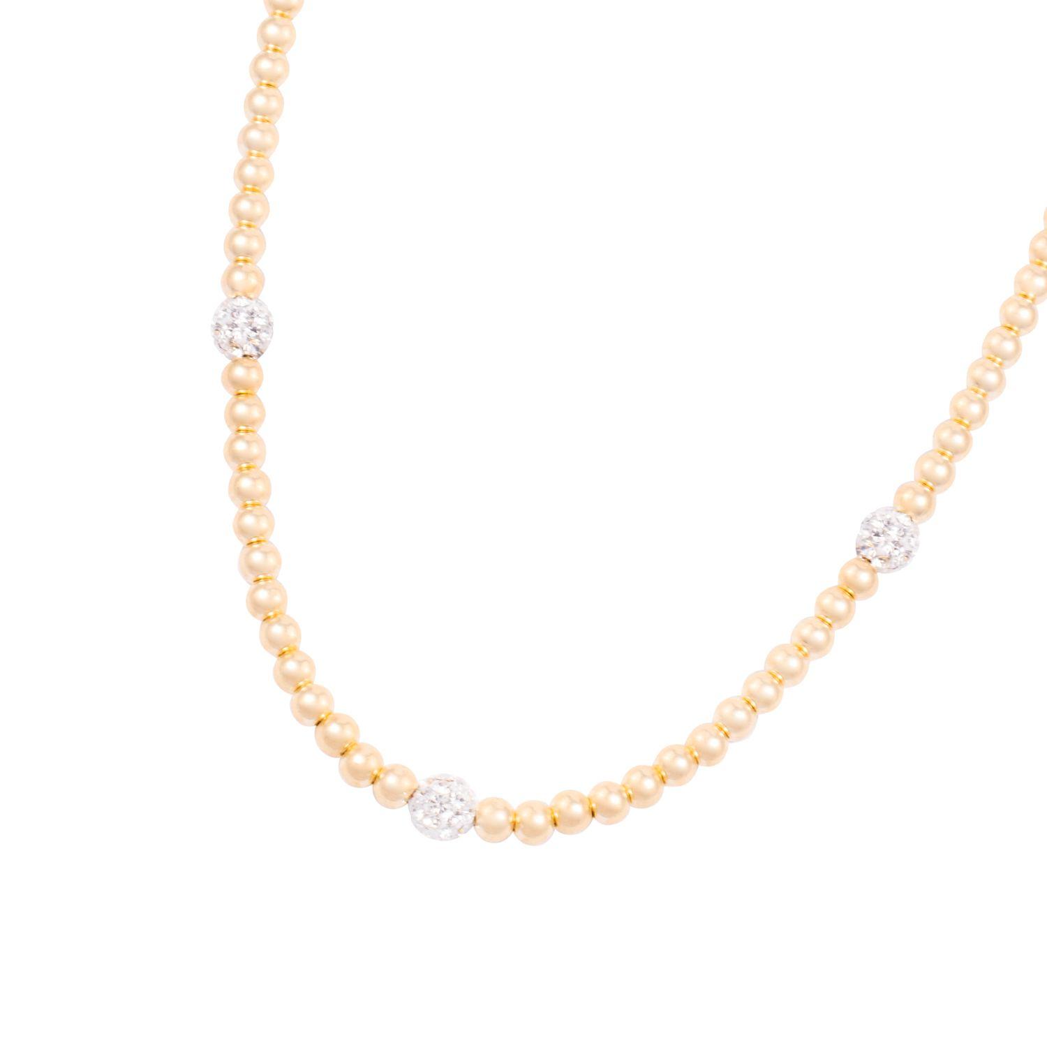 Collar Plata Esterlina 925 Black Sparkle Bañado en Oro 14kt-2