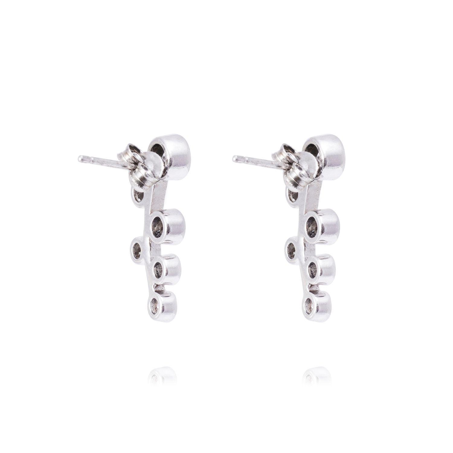 Aros de Plata Esterlina 925 Seis Círculos-2
