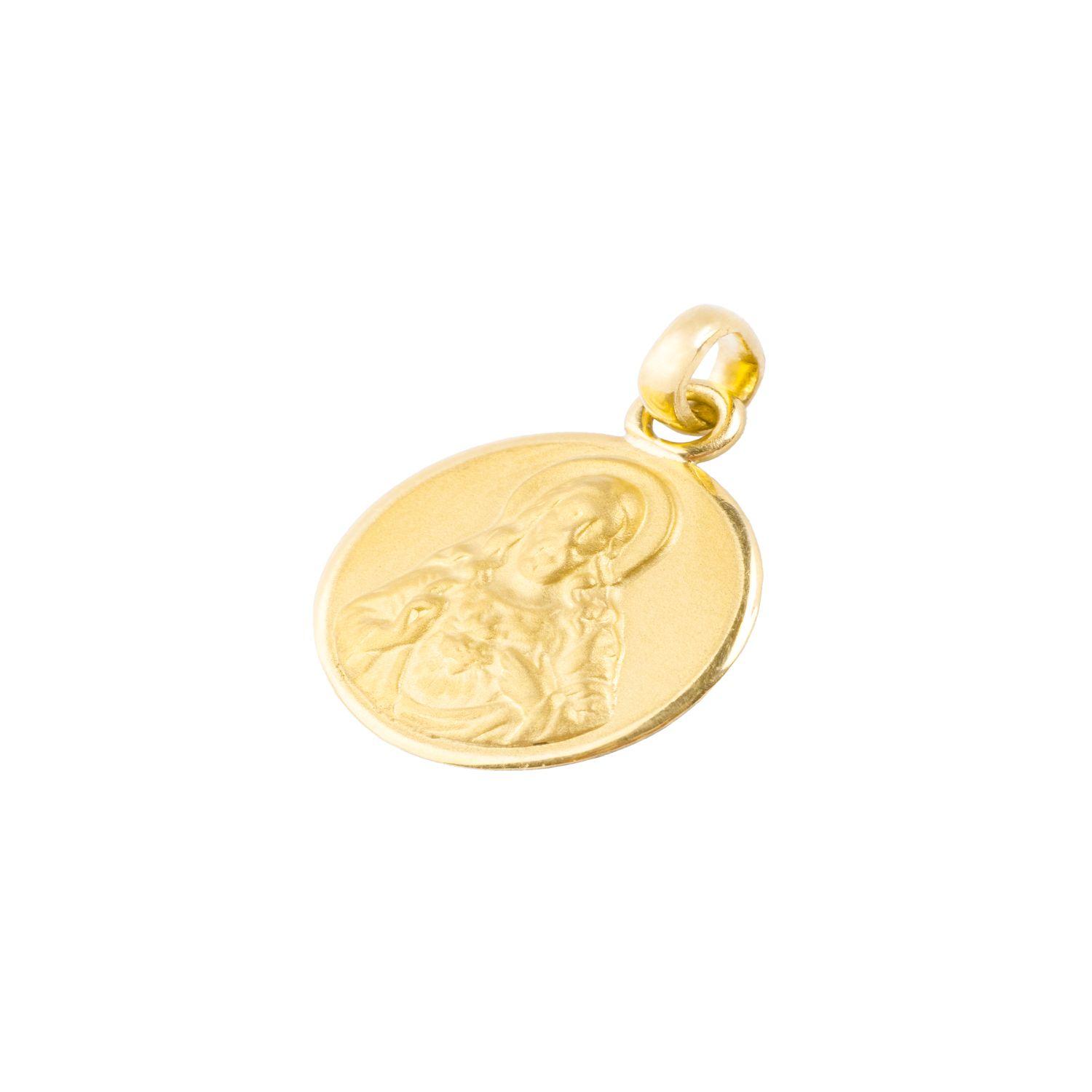 Colgante de Oro 18kt Sagrado corazón mediano-0