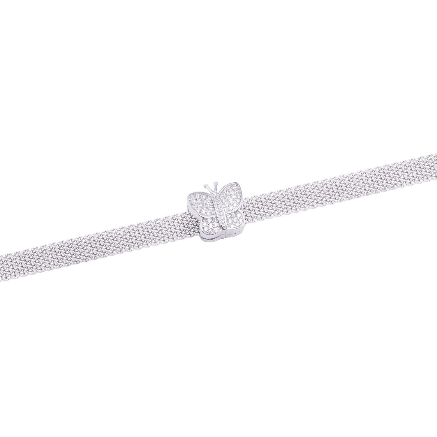 Dije de Plata broche Mariposa con Circonita-2