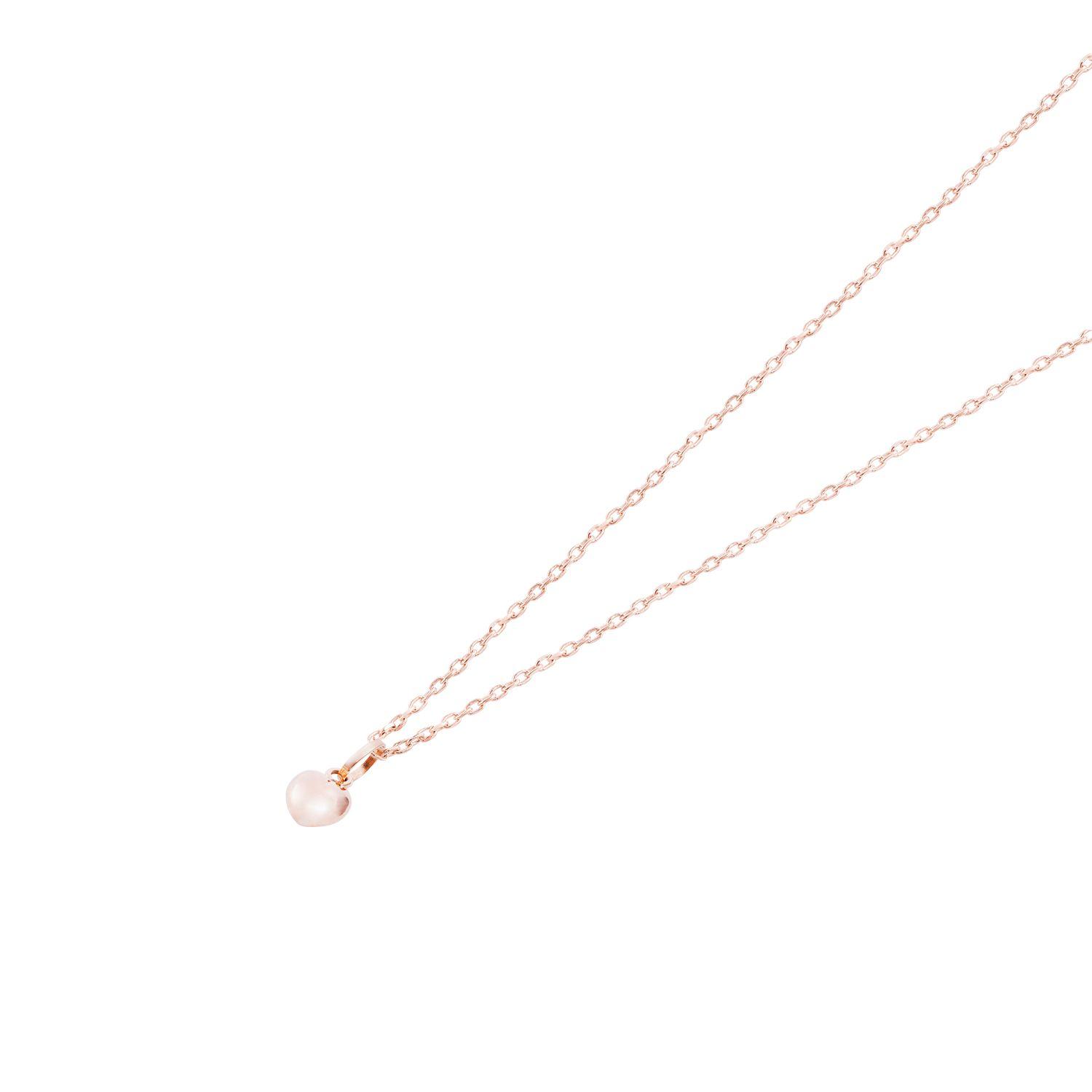 Colgante Corazon en Oro Miel 18kt Inflado Mediano-2