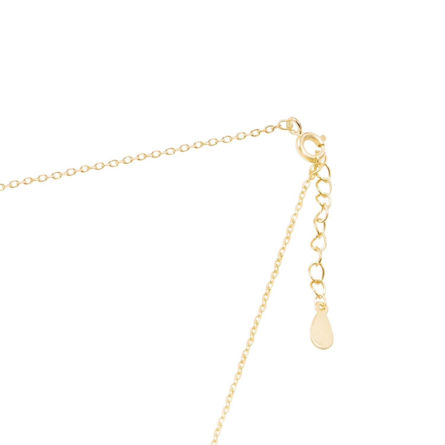 Collar de Plata Esterlina 925 Corazón Circón Revestido en Oro 18kt-2