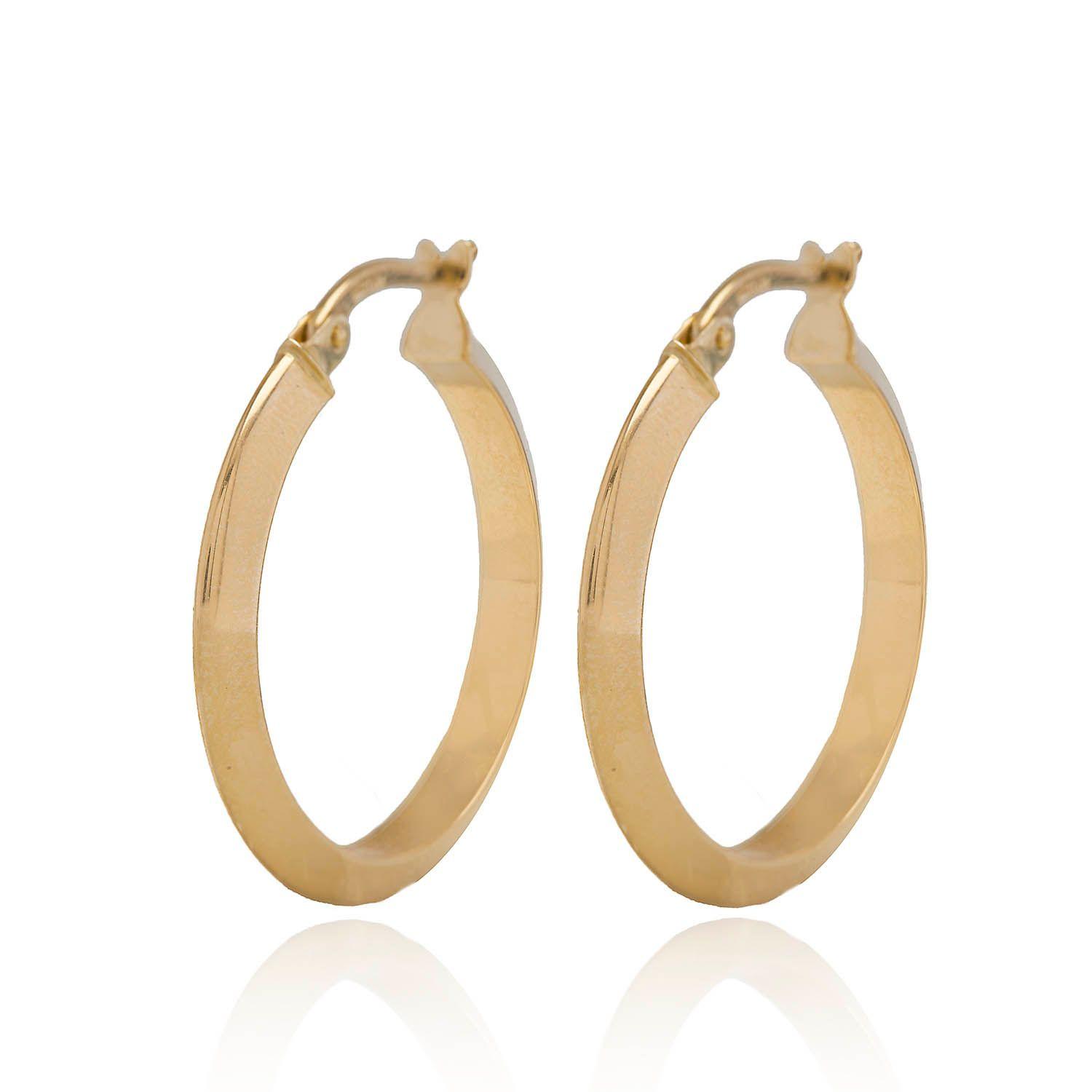 Aros de Oro 18 kt Argollas de 20mm-0