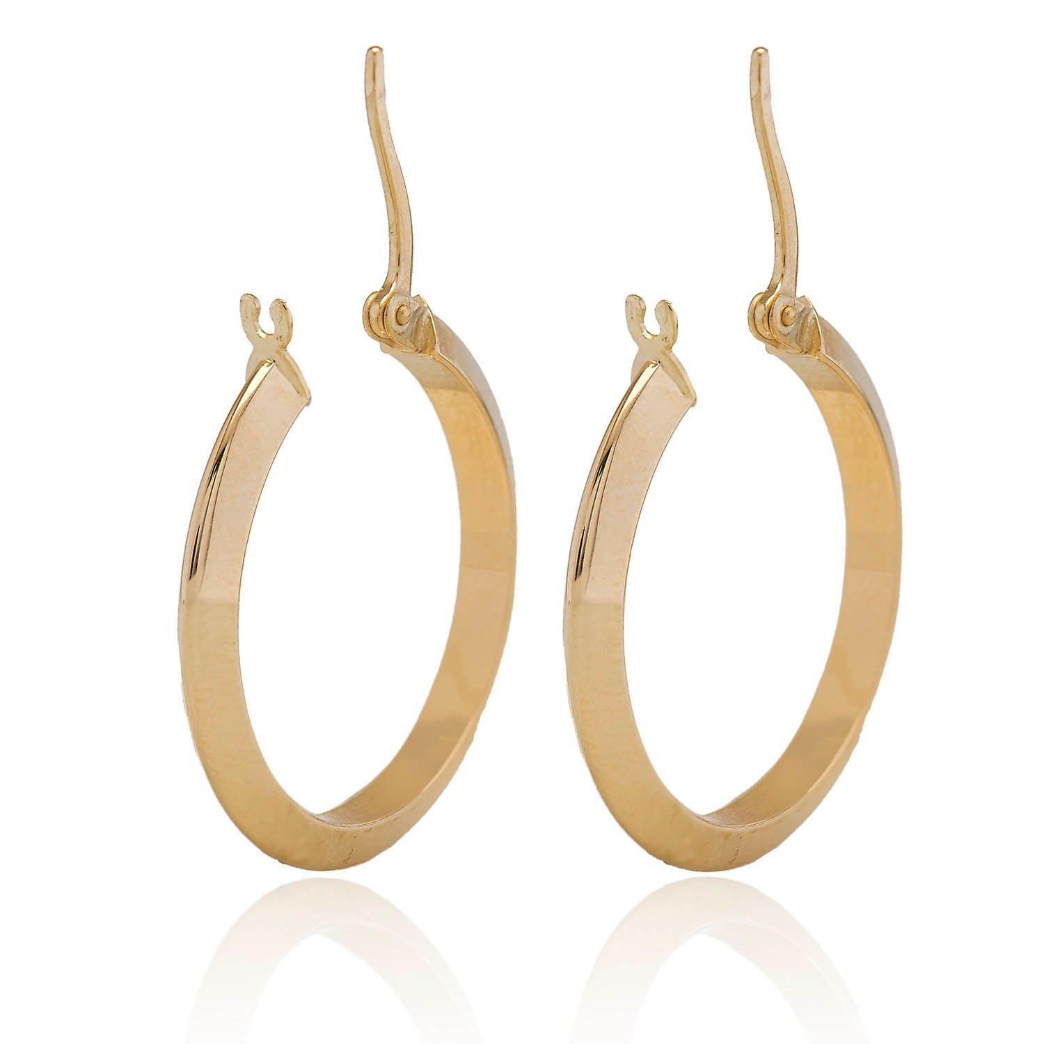 Aros de Oro 18 kt Argollas de 20mm-2