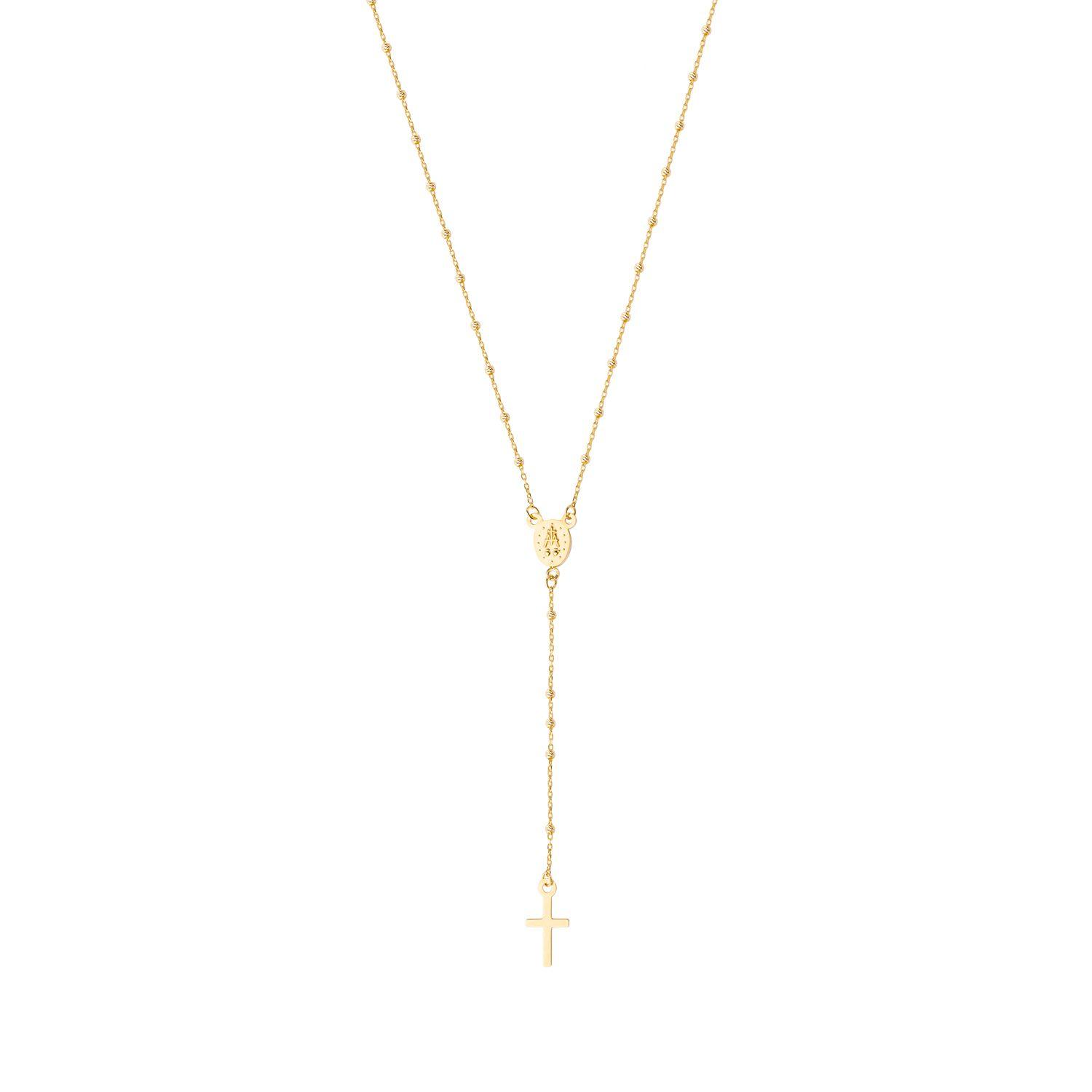 Collares de Oro 18kt Modelo Rosario Delicado-0