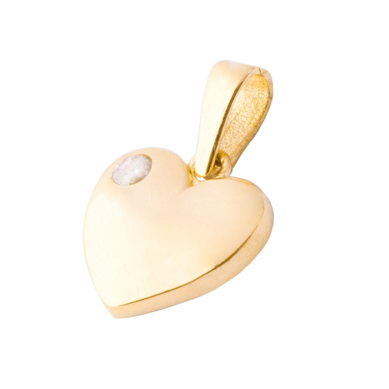 Collar de Oro 18kt Corazón circoncito-1