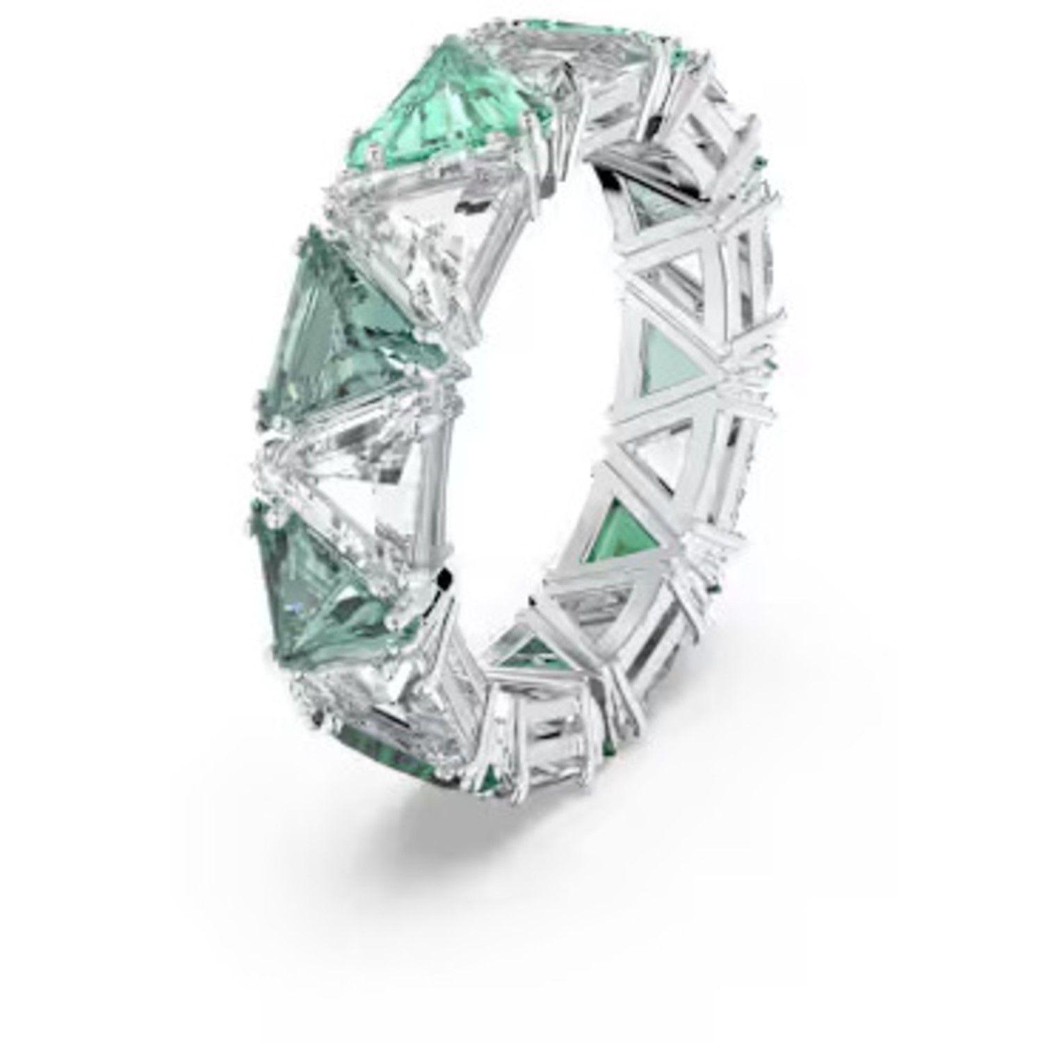 Anillo Swarovski Cóctel Matrix Verde-1