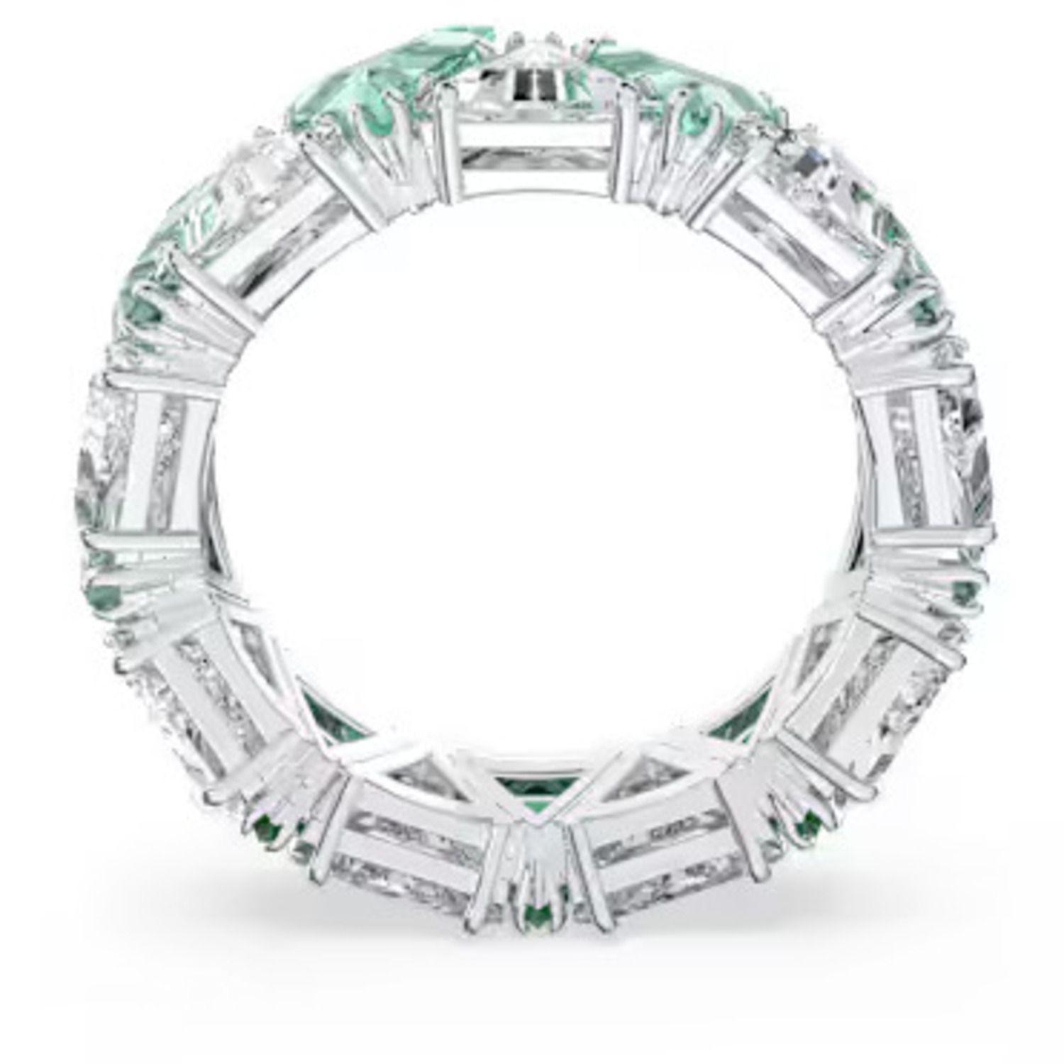 Anillo Swarovski Cóctel Matrix Verde-2