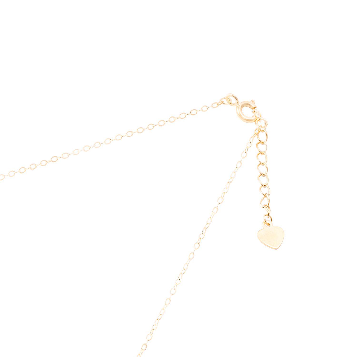 Collar Revestido en Oro 18kt Doble Circonita y Punto de Luz-2