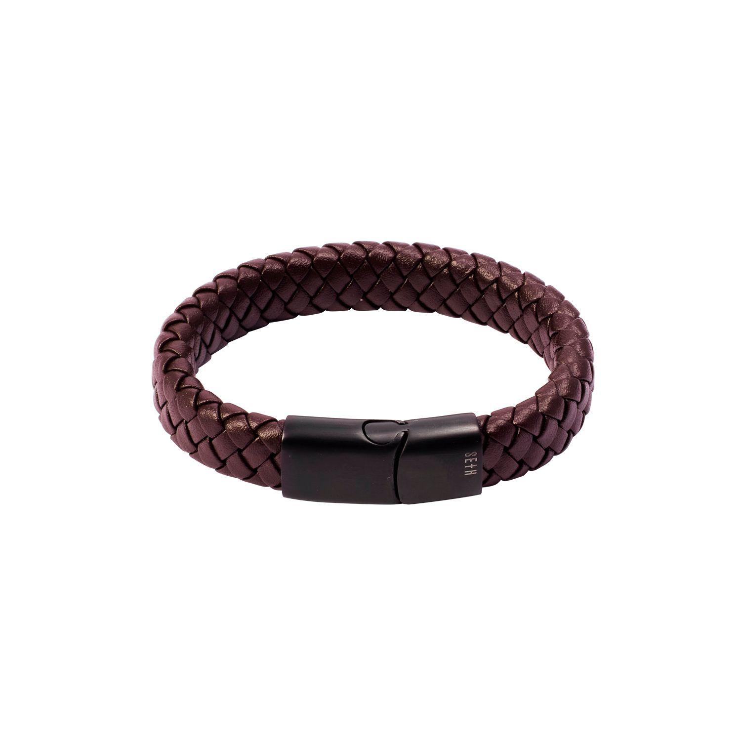 Pulsera de cuero Seth Sheer Oscura-0