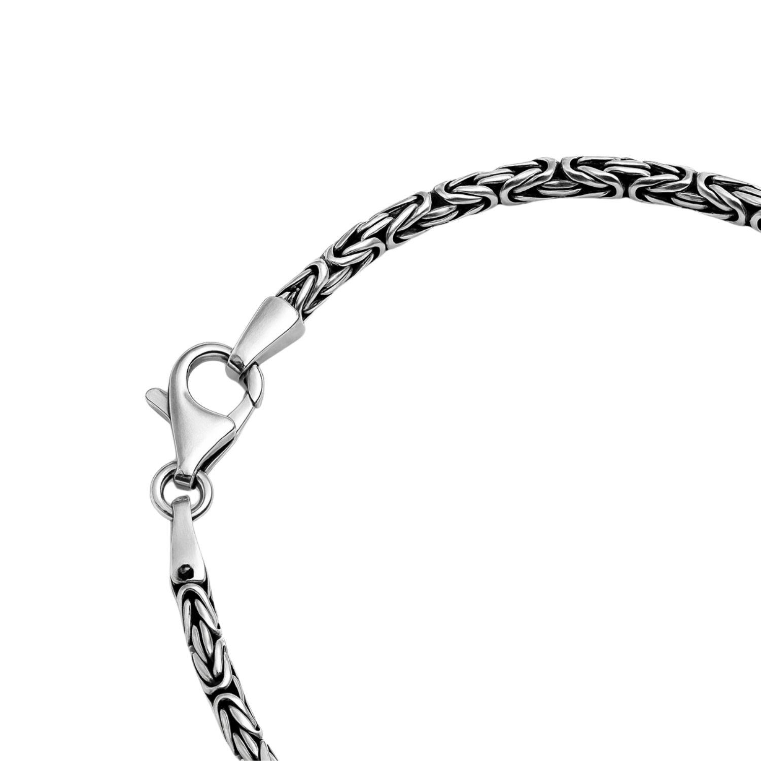 Cadena de Plata Esterlina 925 Bizantino-2