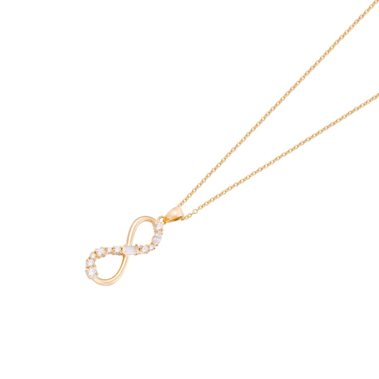 Colgante de Oro 18kt Infinito Circón-1