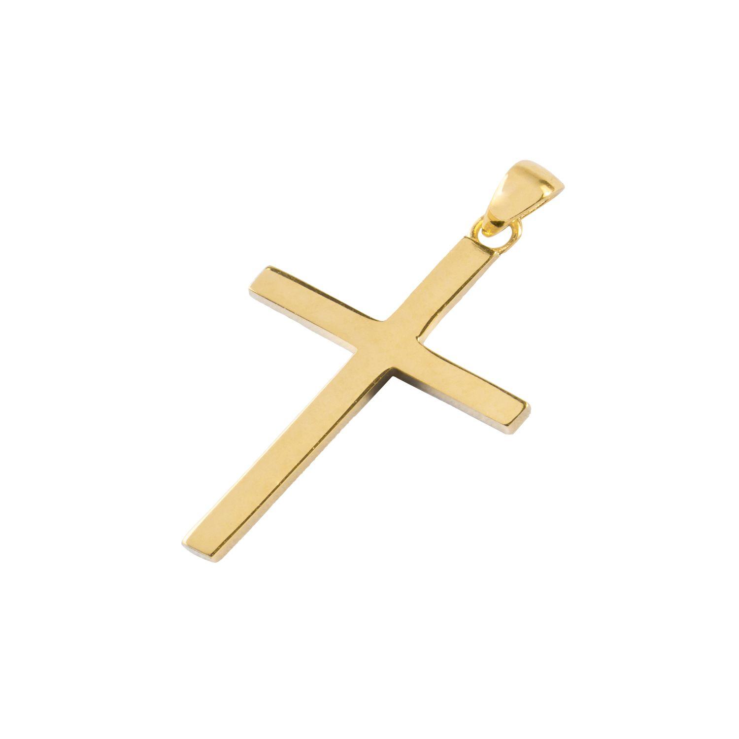 Colgante de Oro 18kt Cruz Cuadrada-0