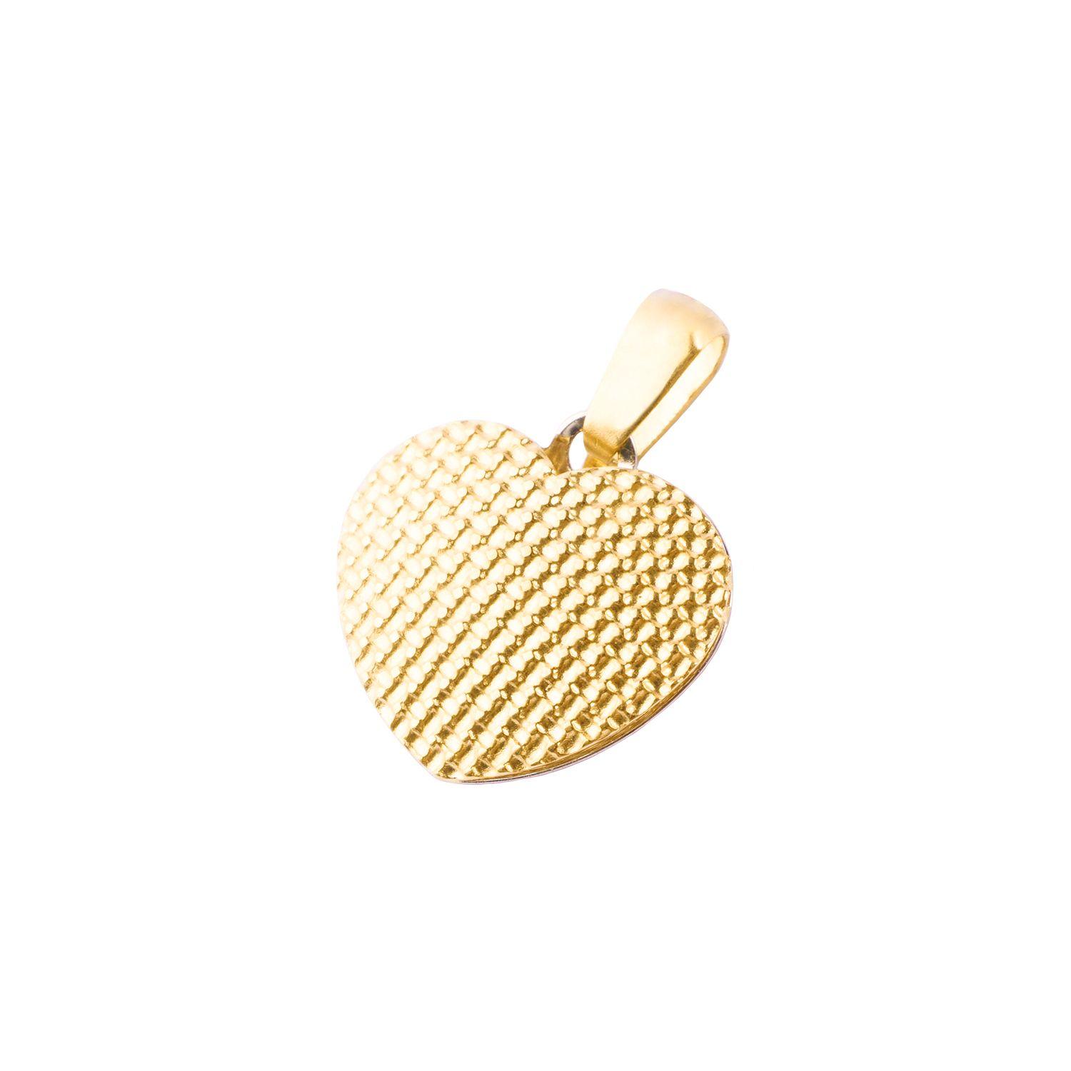 Colgante de Oro 18kt Corazon Panal-0