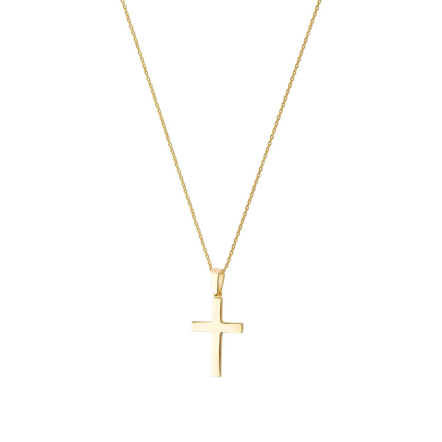 Colgantes de Oro 18kt Modelo Cruz Lisa-2