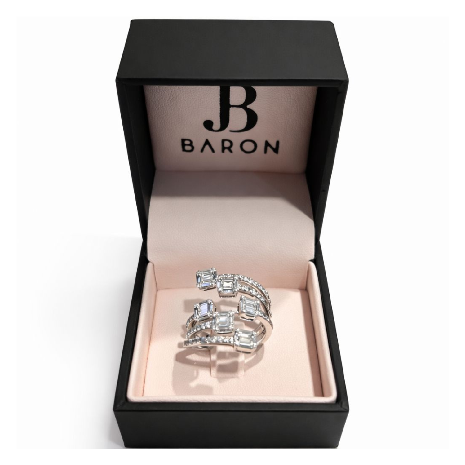 Anillo Oro Blanco 18kt Diamantes 1,39 Qts-2