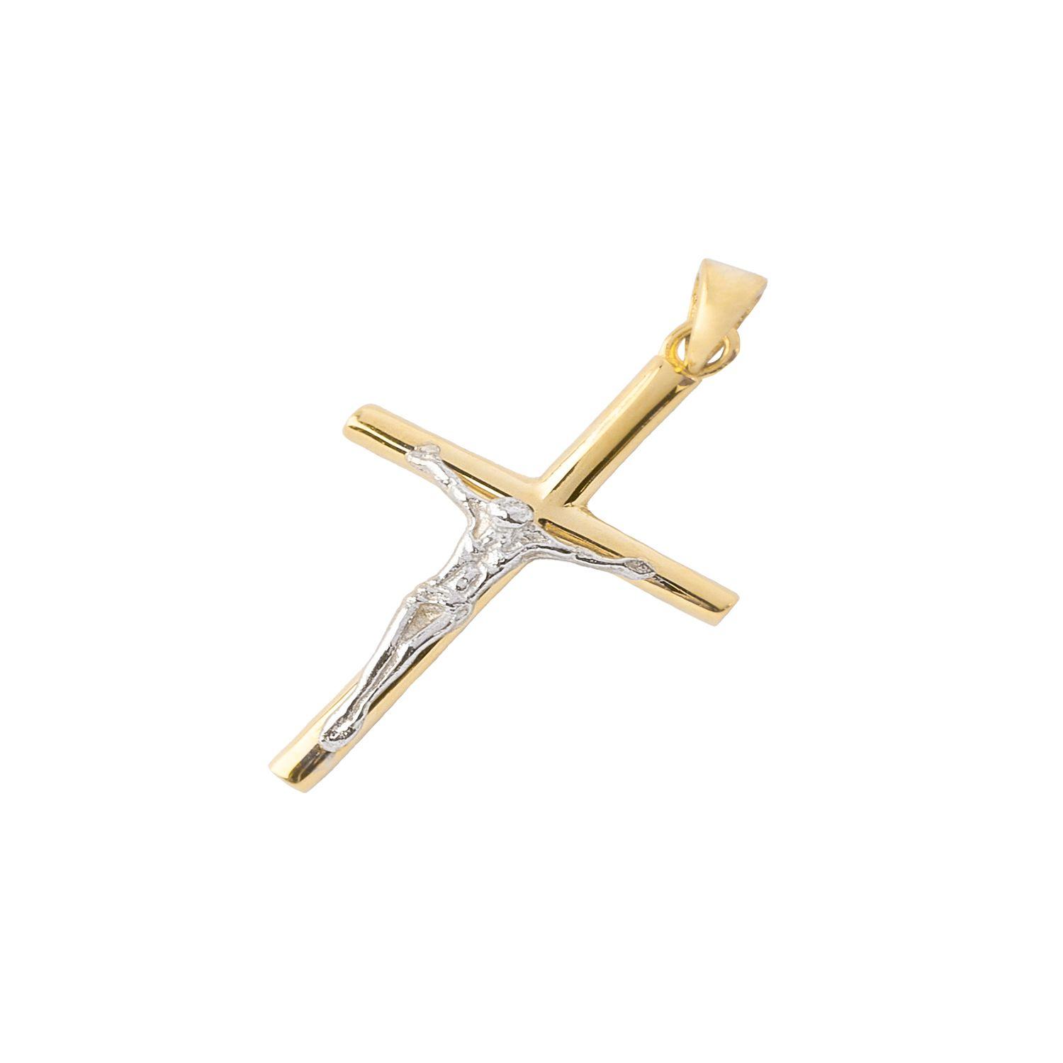Colgante de Oro 18kt Cristo Cruz AUB-0