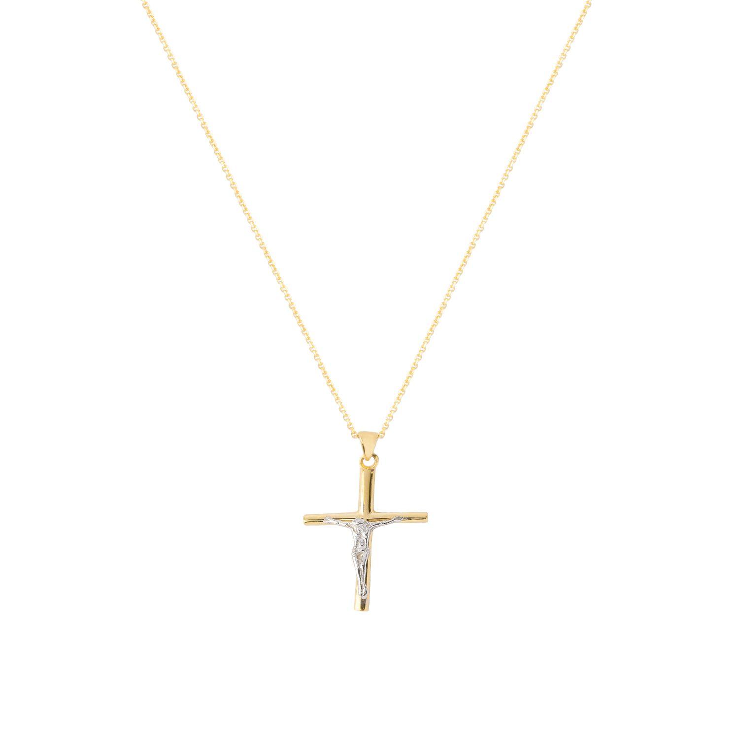 Colgante de Oro 18kt Cristo Cruz AUB-1