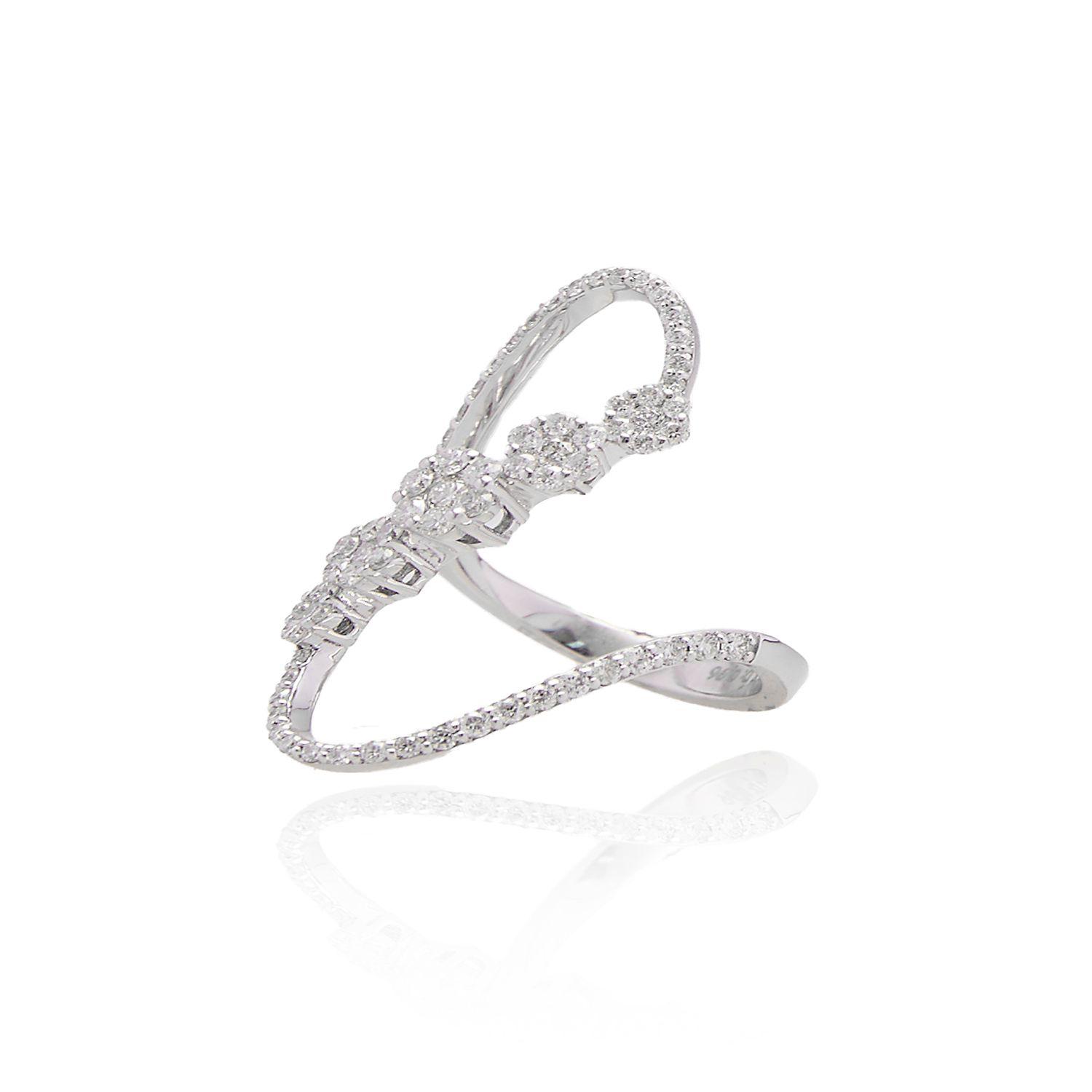 Anillo Oro 18kt Diamantes 96 Pts-0