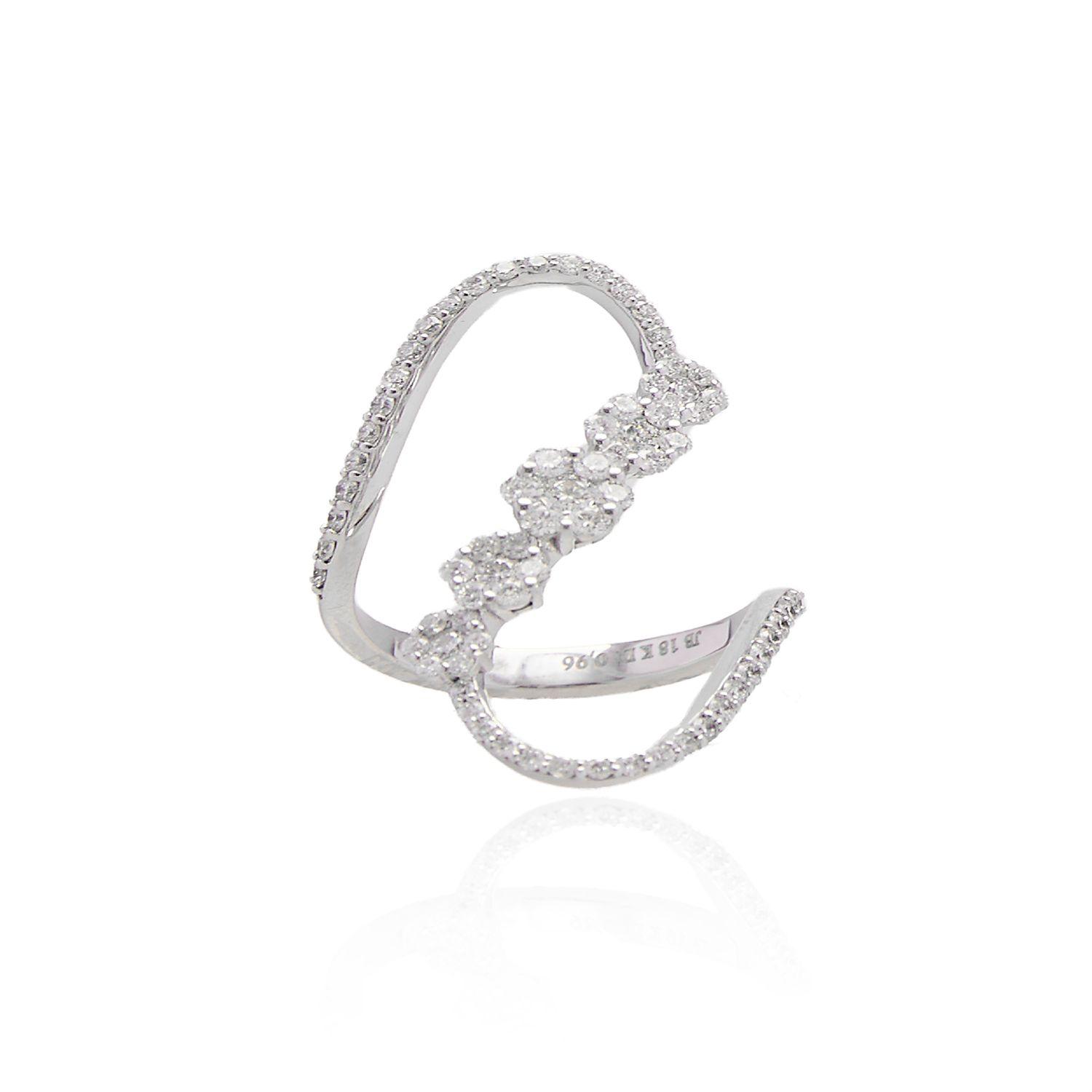 Anillo Oro 18kt Diamantes 96 Pts-2