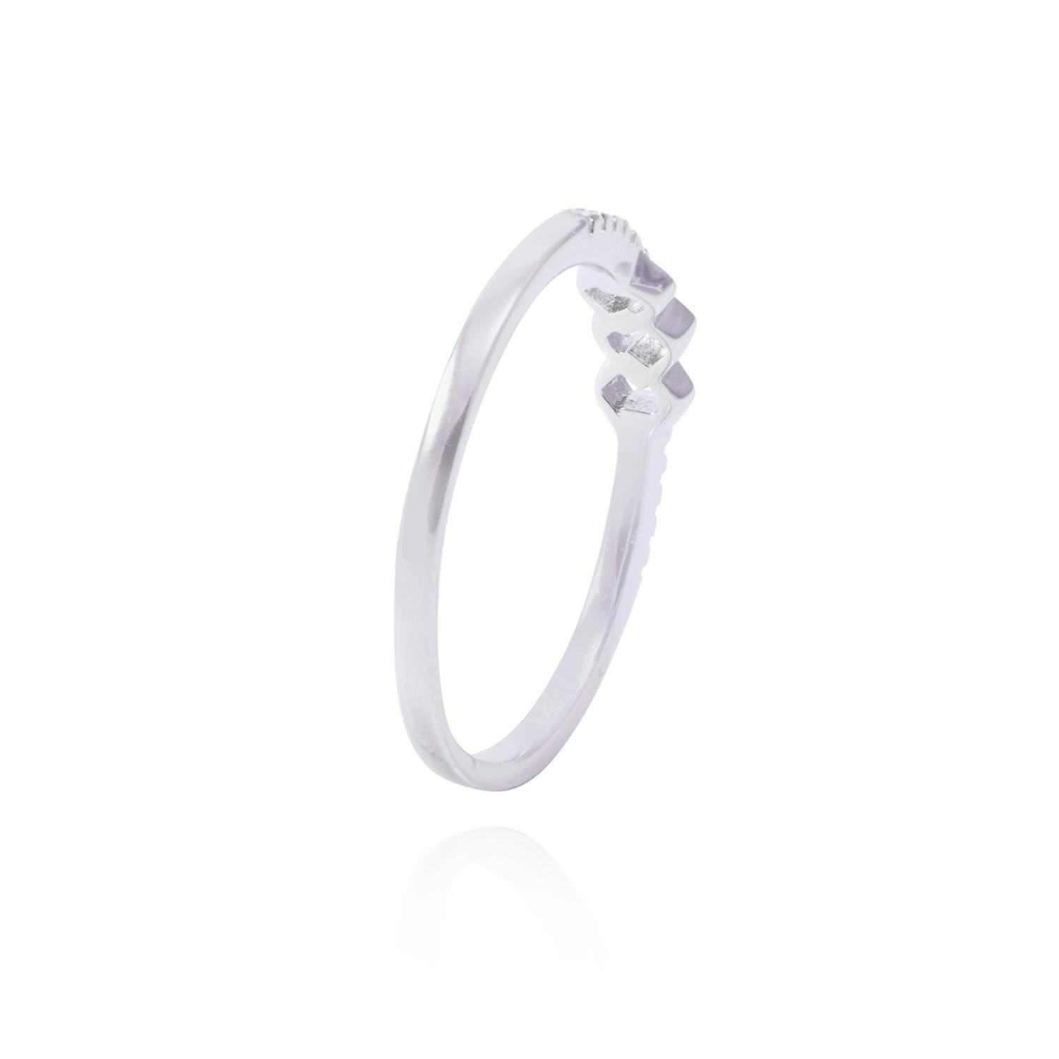 Anillo de Plata Esterlina Estilo Rombo Circones-2