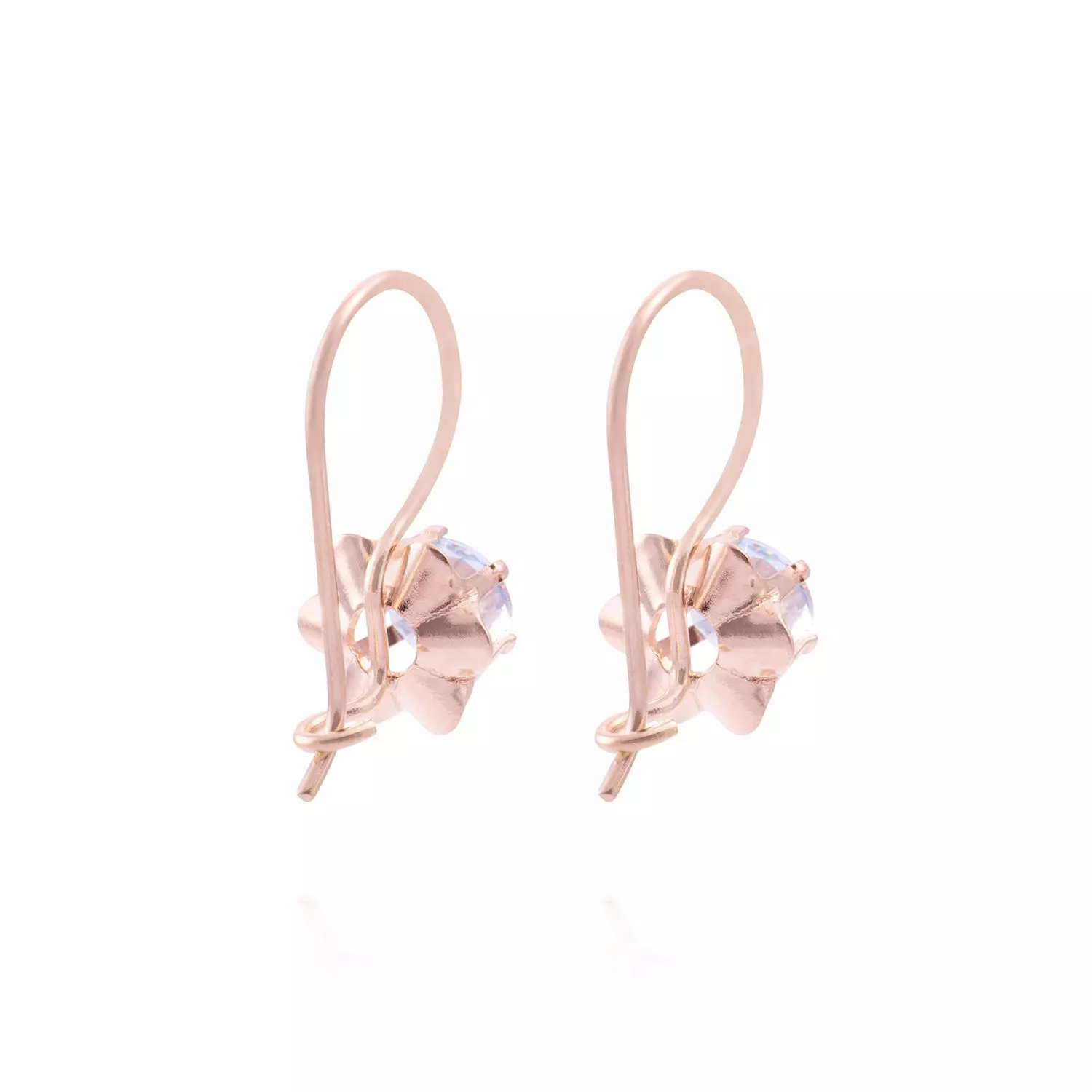 Aros Oro Miel 18kt Colgante Agua Marina-2
