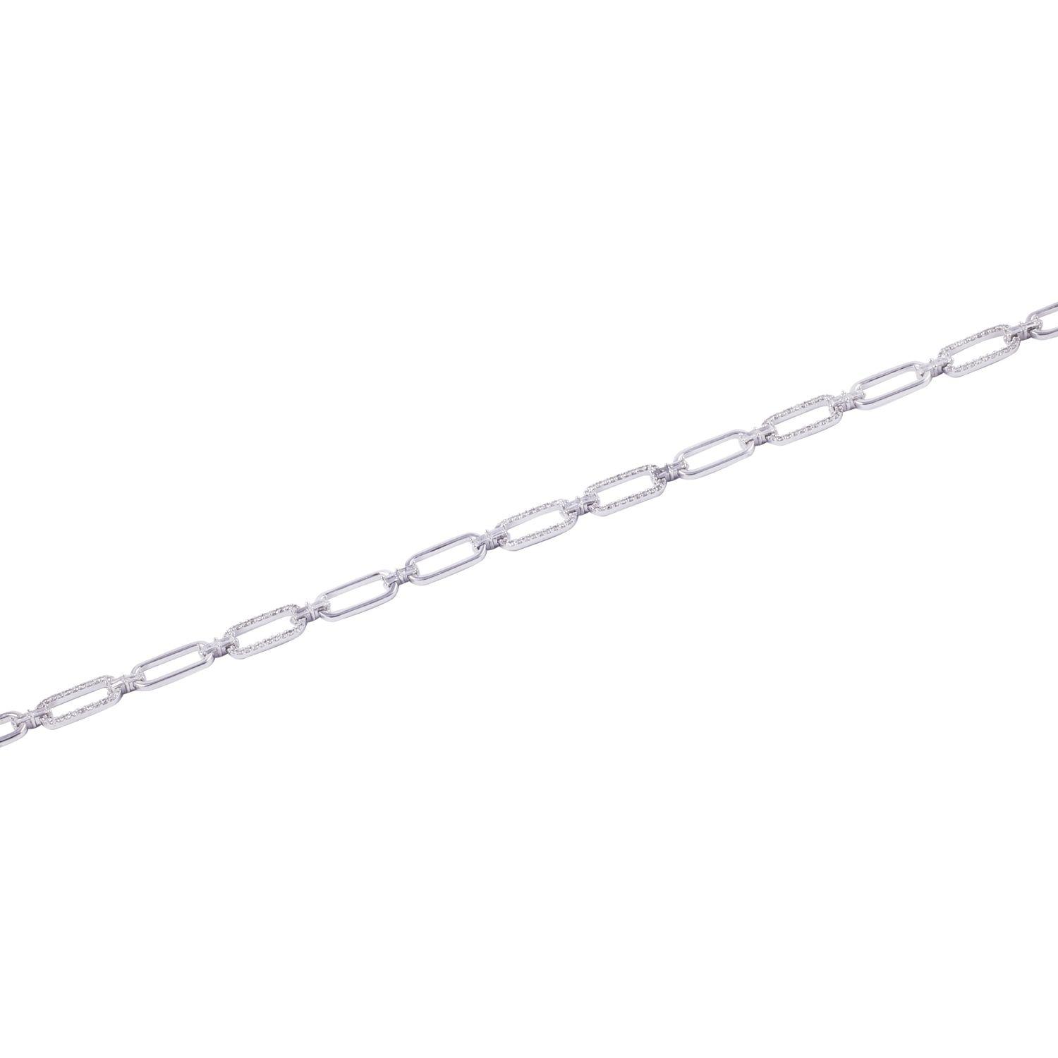 Pulsera de Oro 18kt Eslabones de brillantes-2