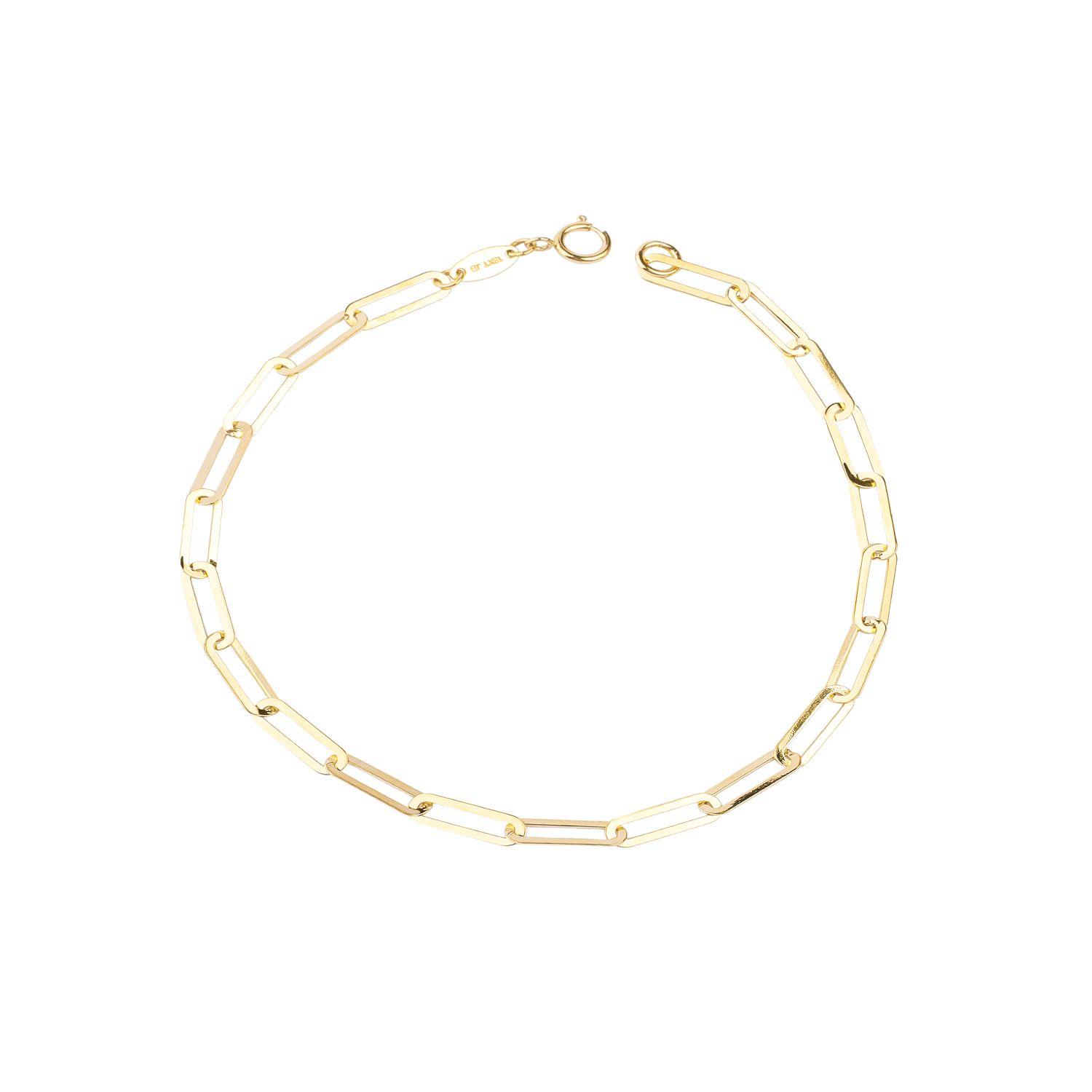 Pulsera de Oro 18kt Eslabones Pequeños-0
